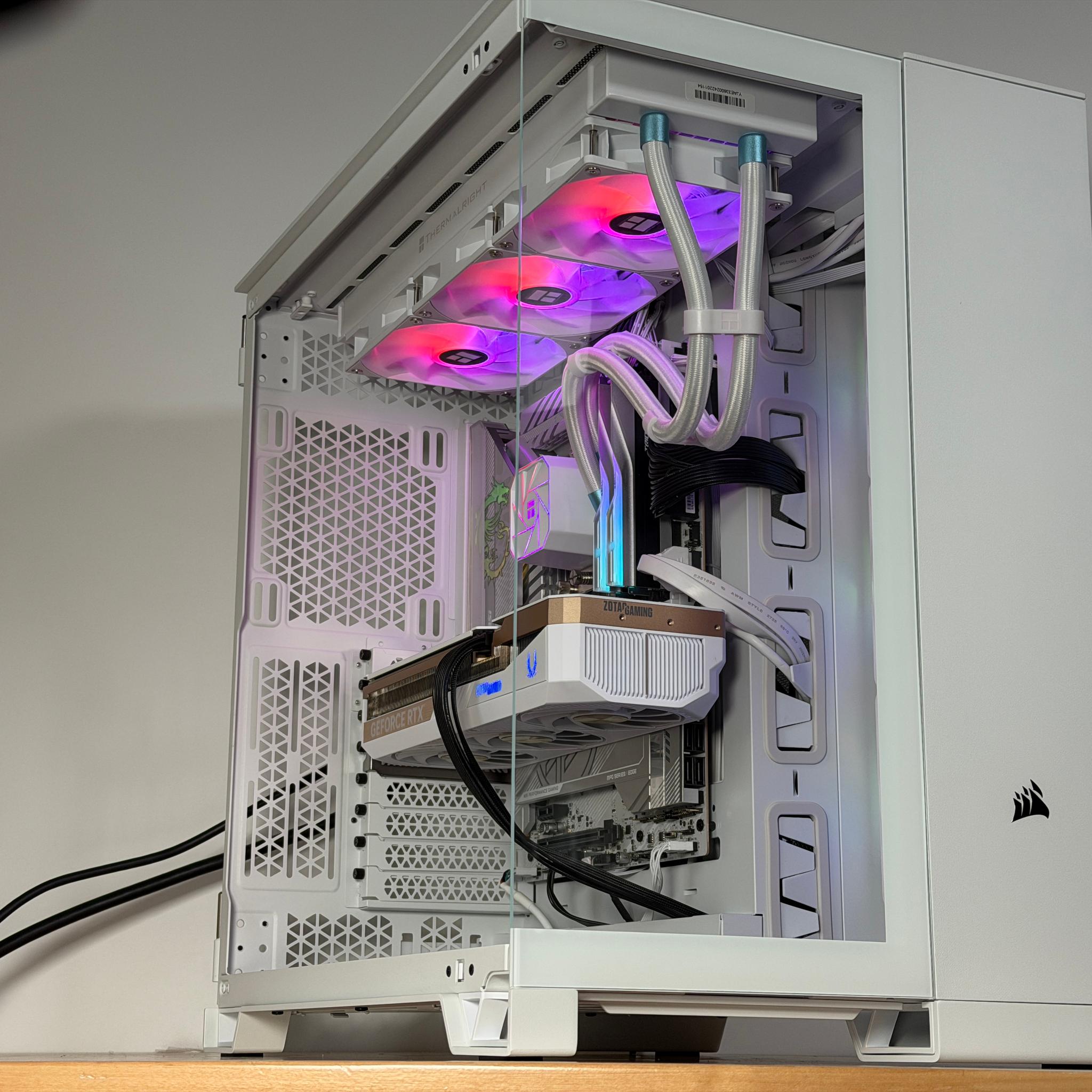 RTX 5070ti Intel Core Ultra 7 265kf All White Gaming PC
