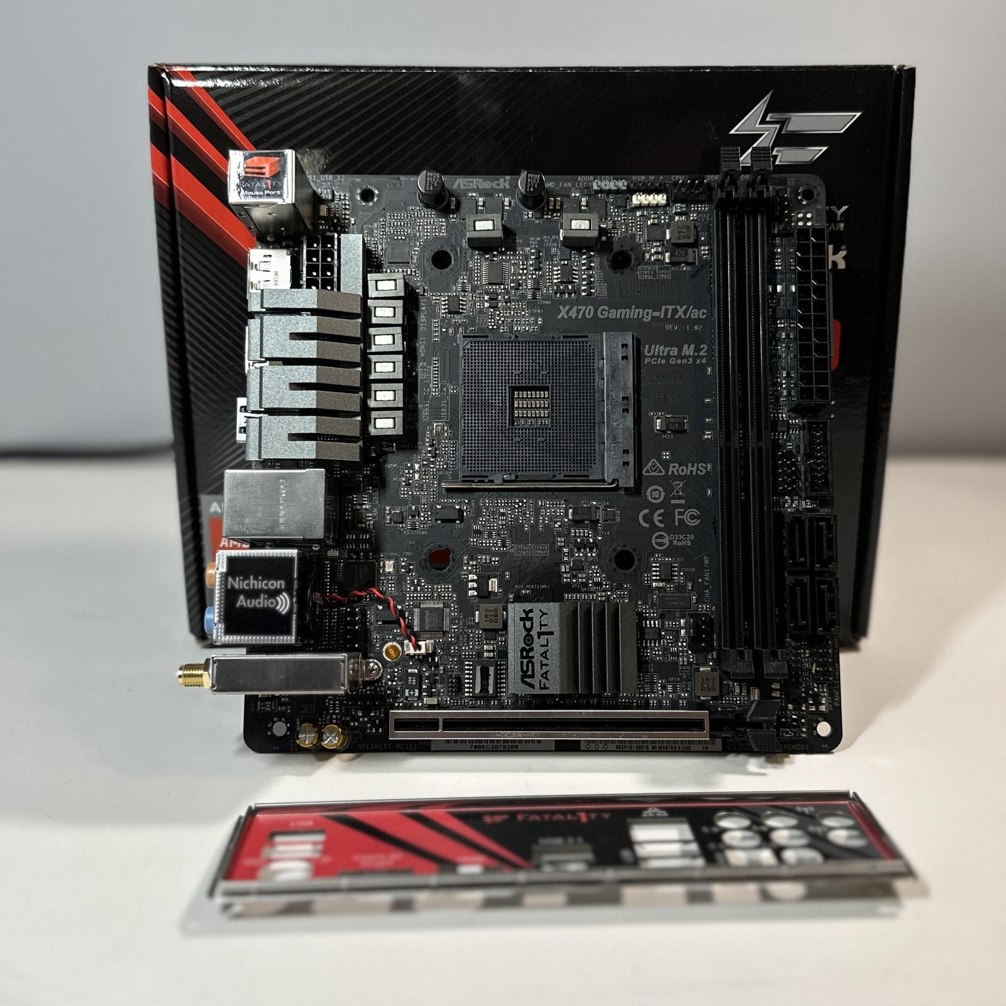 ASRock Fatal1ty X470 Gaming-ITX/ac Mini ITX AM4 Motherboard 5000 Series Ready
