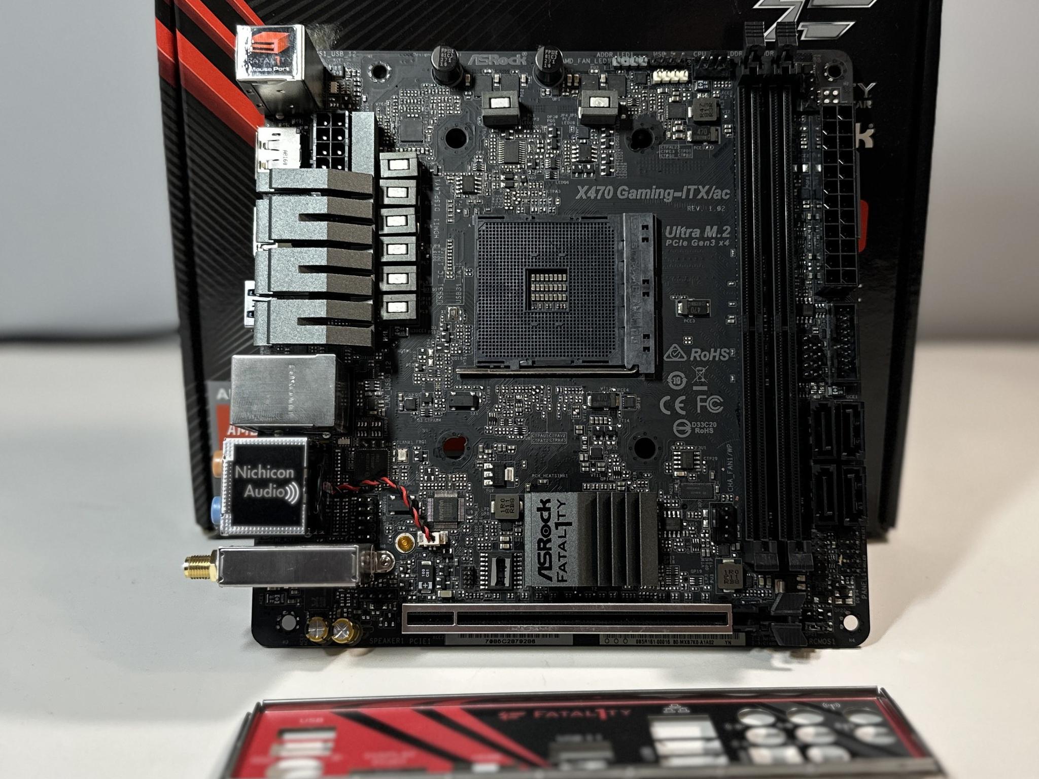 ASRock Fatal1ty X470 Gaming-ITX/ac Mini ITX AM4 Motherboard 5000 Series Ready