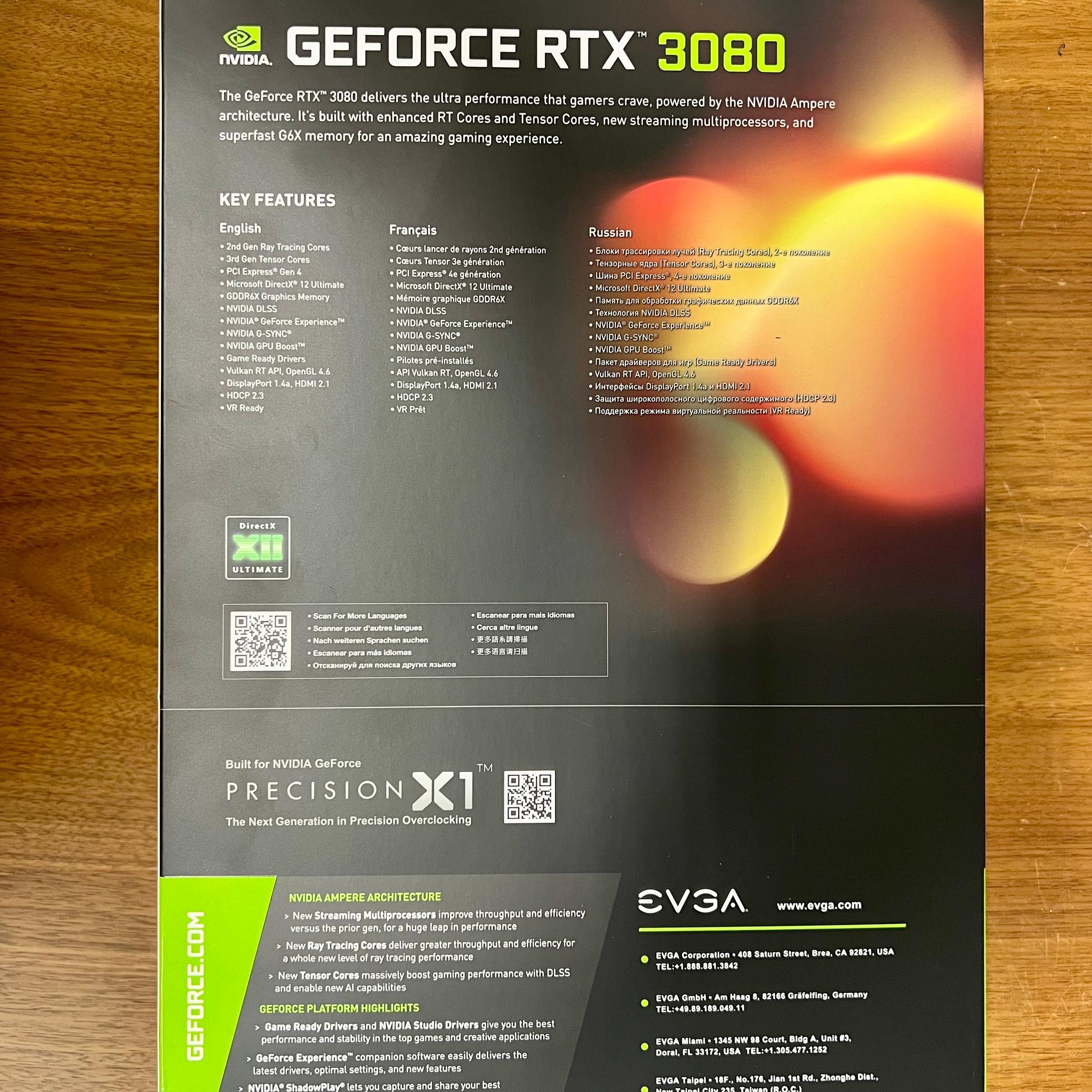 EVGA FTW3 ULTRA GAMING GeForce RTX 3080 10GB