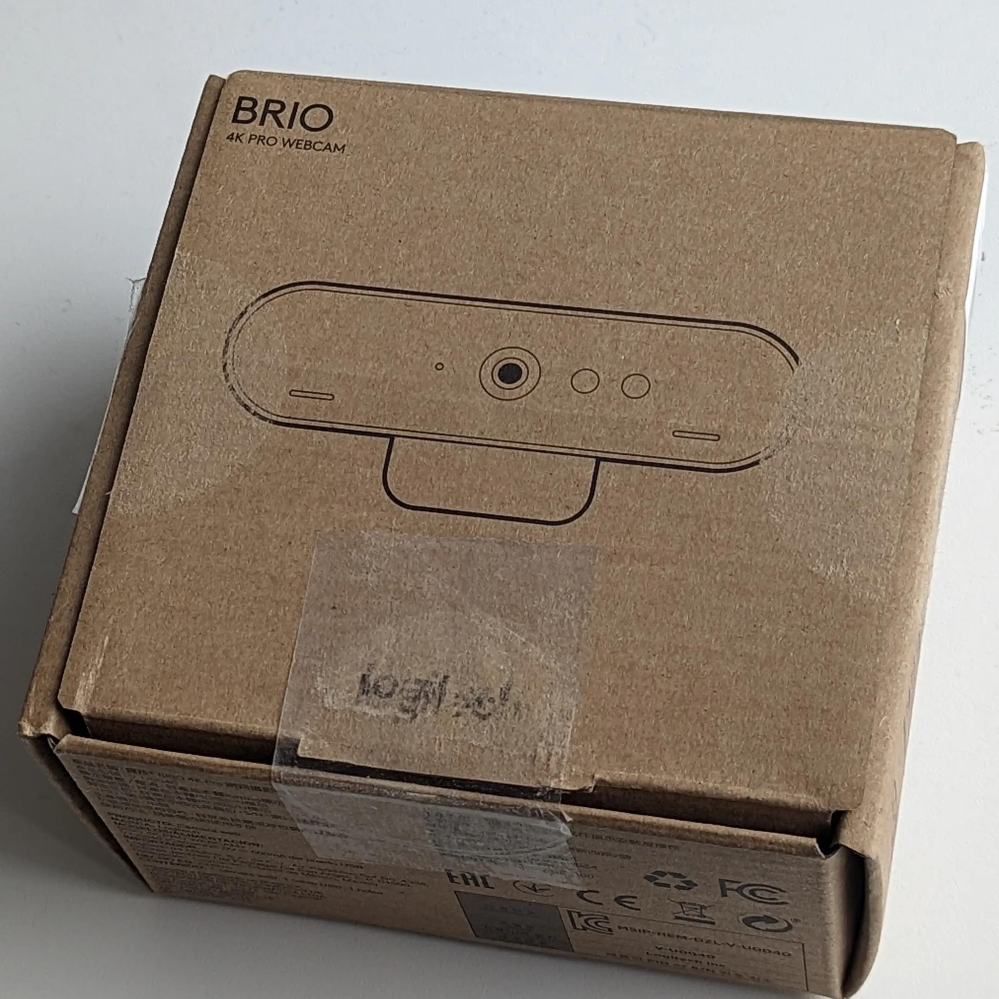 Logitech Brio 4K Webcam, Ultra 4K HD, Noise-Canceling mic, Auto Light Correction, Wide Field of View