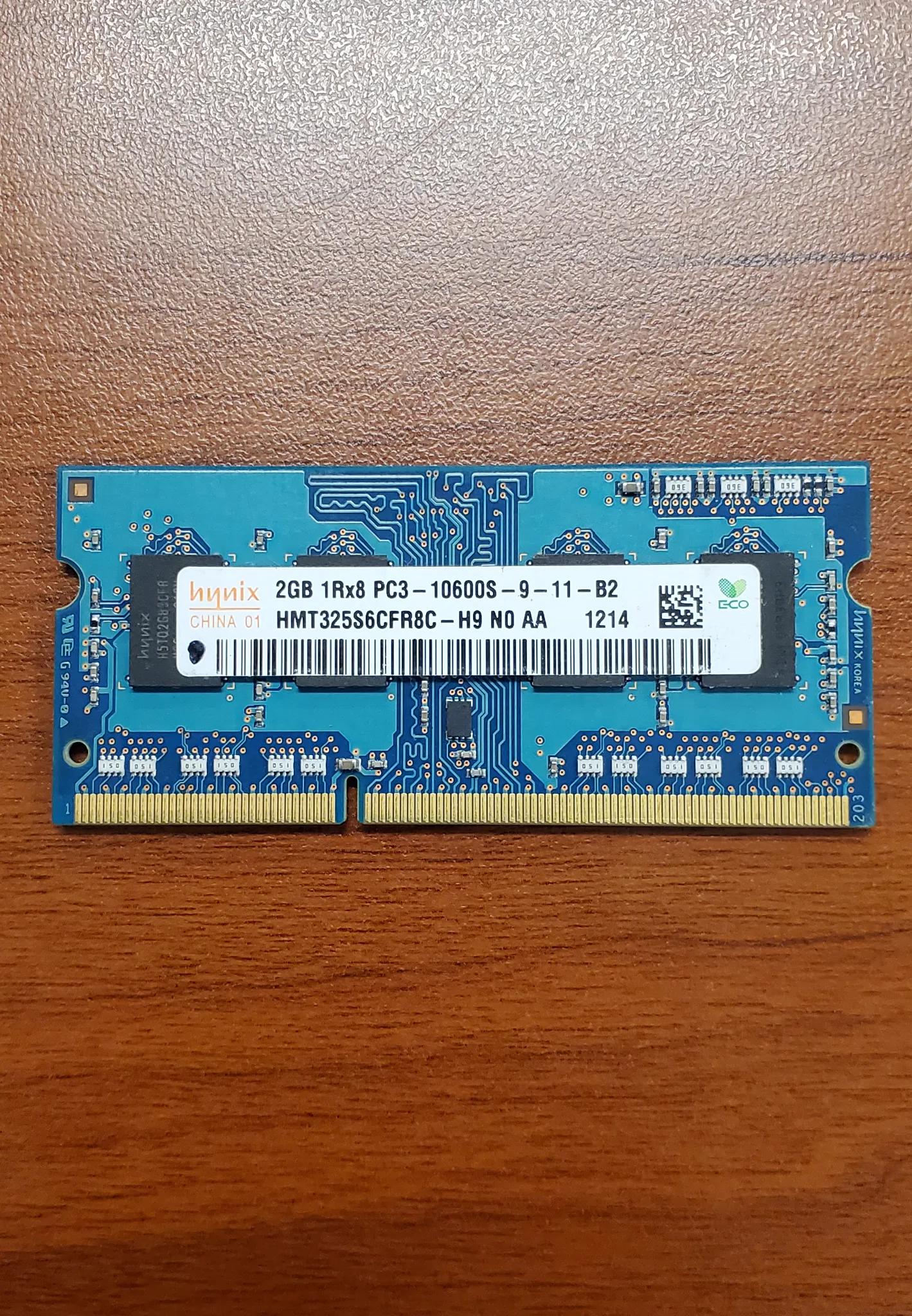 sk hynix 2gb 1rx16 pc3-10600s-9-11-b2