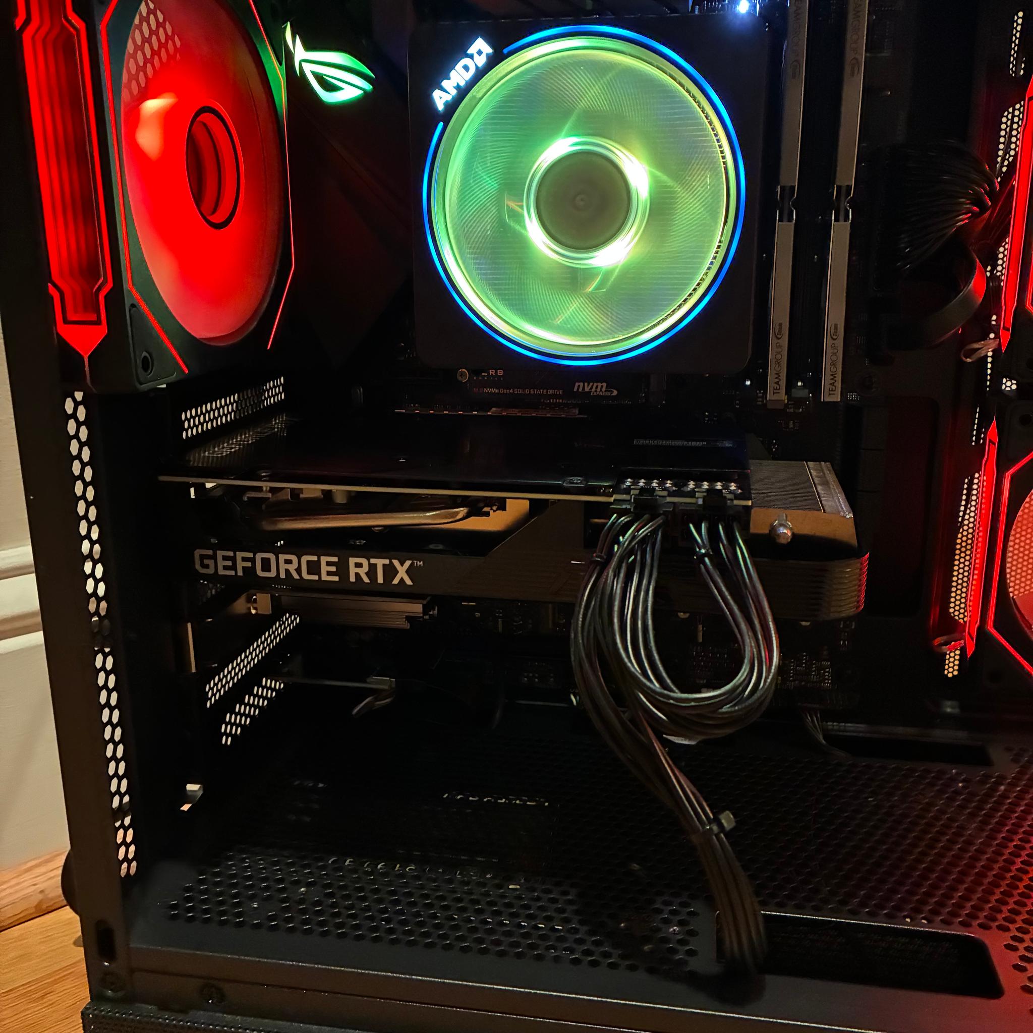 RTX 3060 Ti R7 2700X CUSTOM GAMING PC 16GB DDR4 1TB SSD WIFI 6E BLUETOOTH WINDOWS 10/11