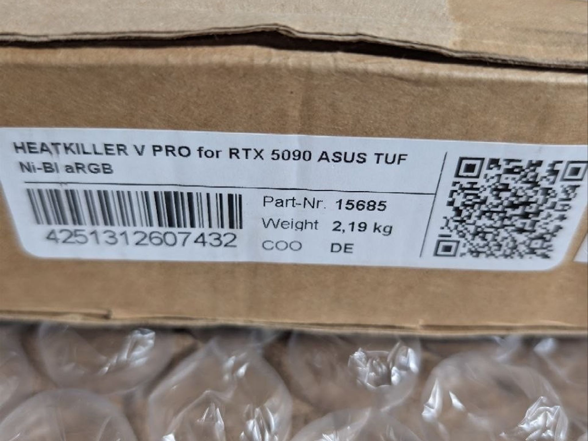 Watercool HEATKILLER V PRO for RTX 5090 ASUS TUF Ni-Bl aRGB (15685)