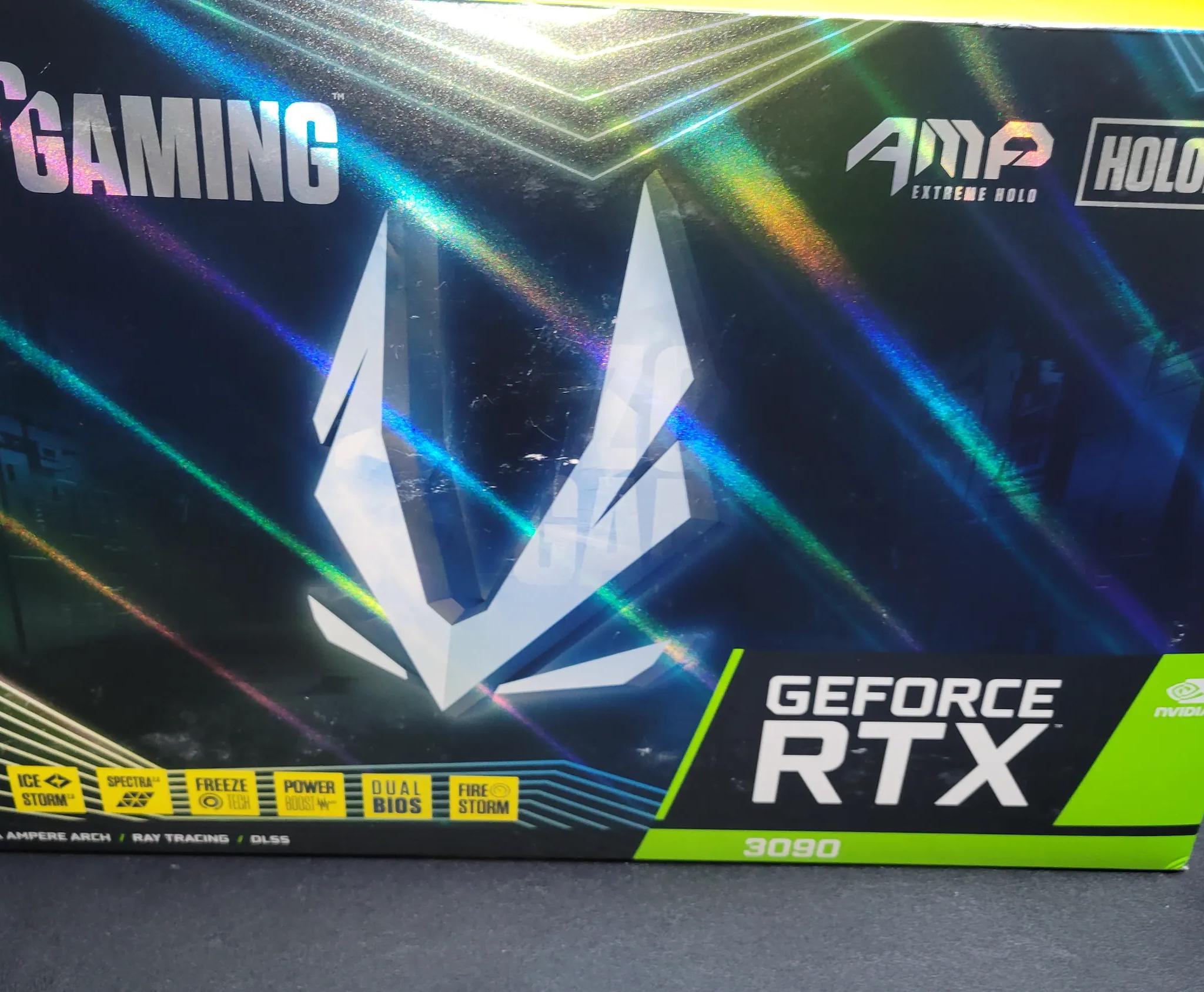 🔥 ZOTAC GAMING RTX 3090 AMP Holo Black | Clean, Never Overclocked or Mined – Ready to Dominate! 🔥
