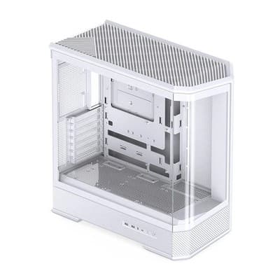 Clearance JONSBO D400 White ATX Mid Tower Case OEM Curved Glass - New
