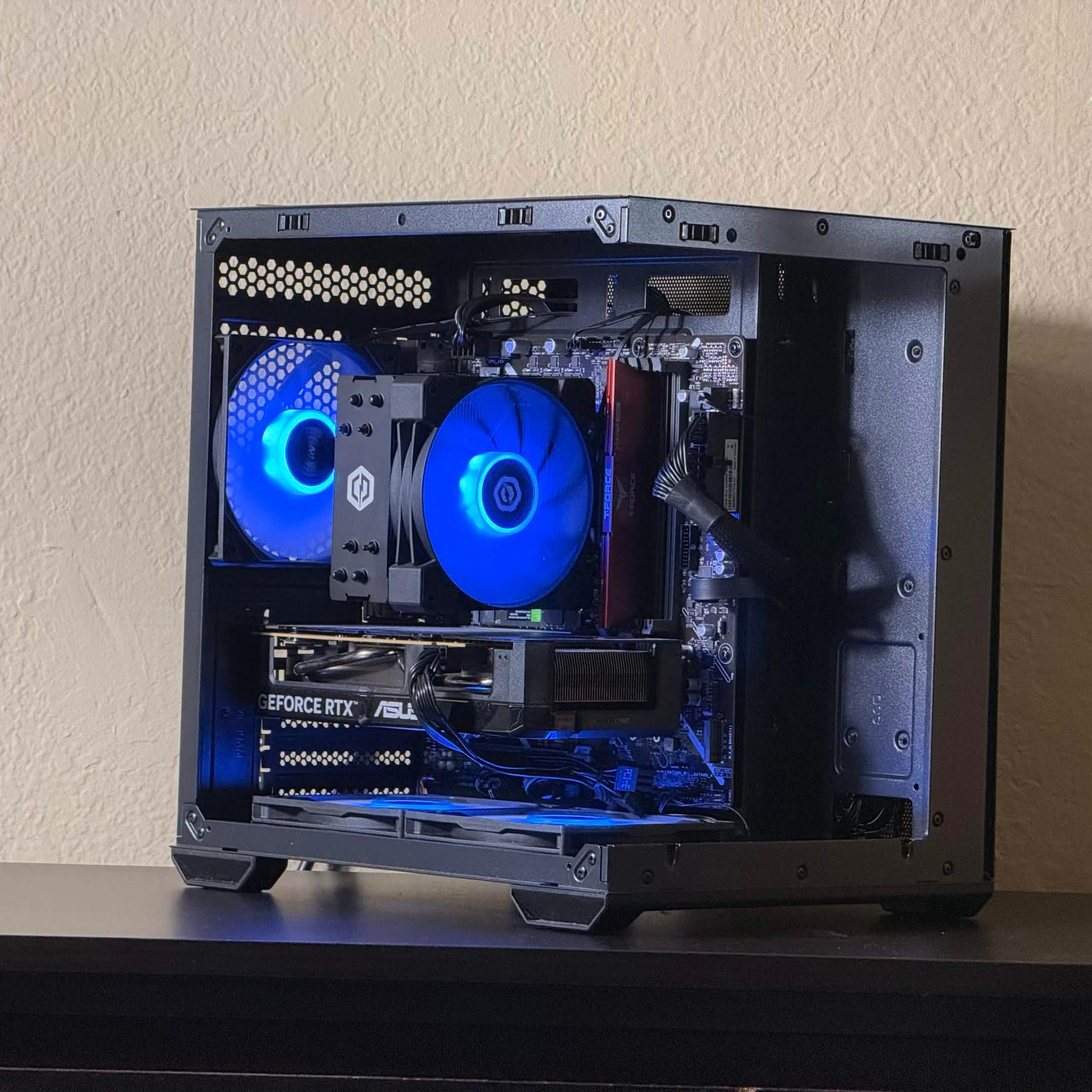 FREE SHIPPING 🖤🌈 Black RGB Gaming PC | RTX 5060 | Intel Core i5-14400F | 1TB NVME SSD | 16 GB DDR5