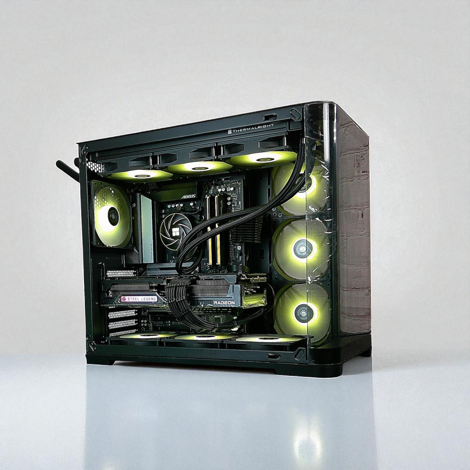 RX 9070 XT Ryzen 7 7700X 32GB DDR5 2TB M.2 Win 11 Pro Gaming PC