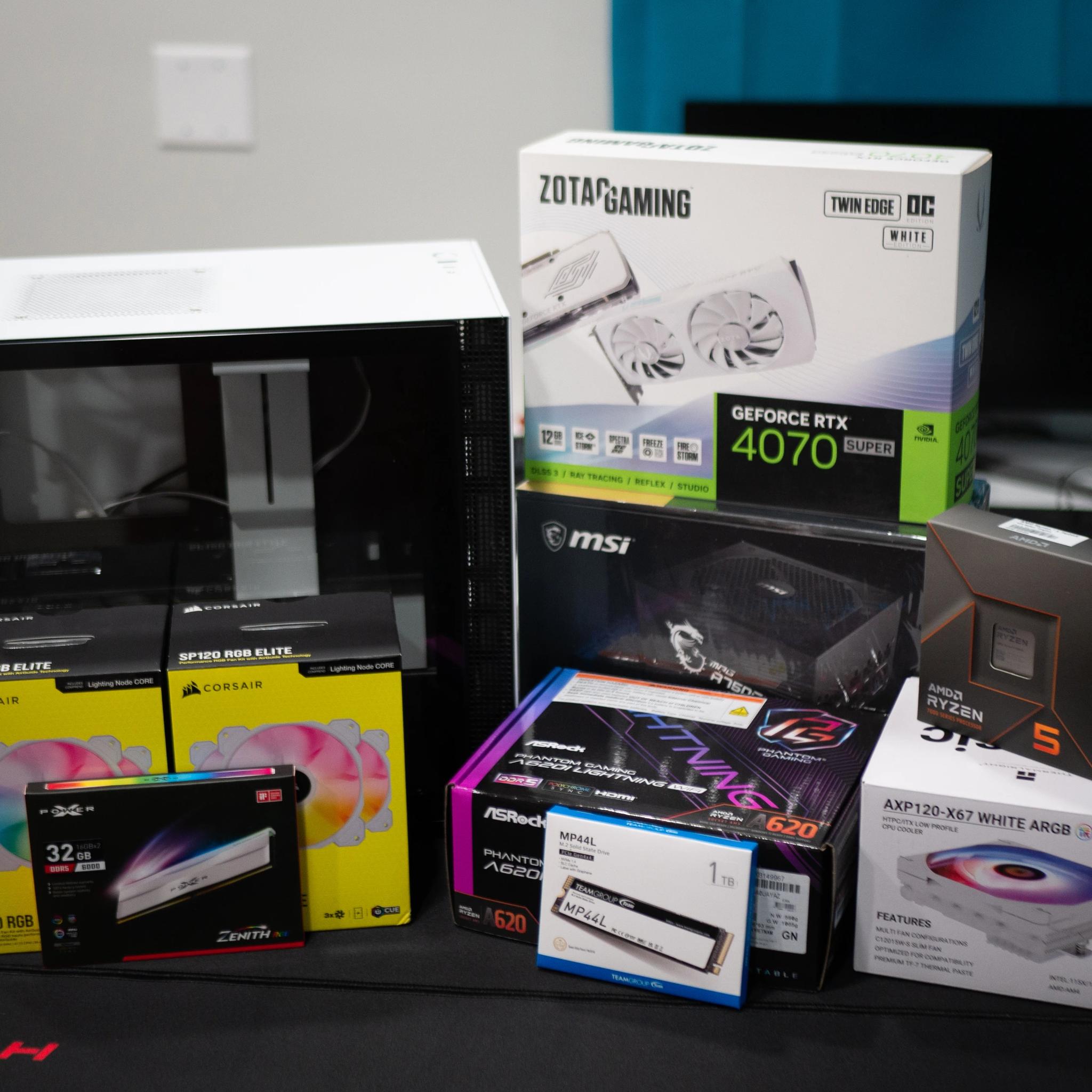 🤍 Ultra Performance 🤍 1440p/4K Gaming PC | Ryzen 5 7600X, RTX 4070 Super 12GB, 1TB SSD, 32GB DDR5