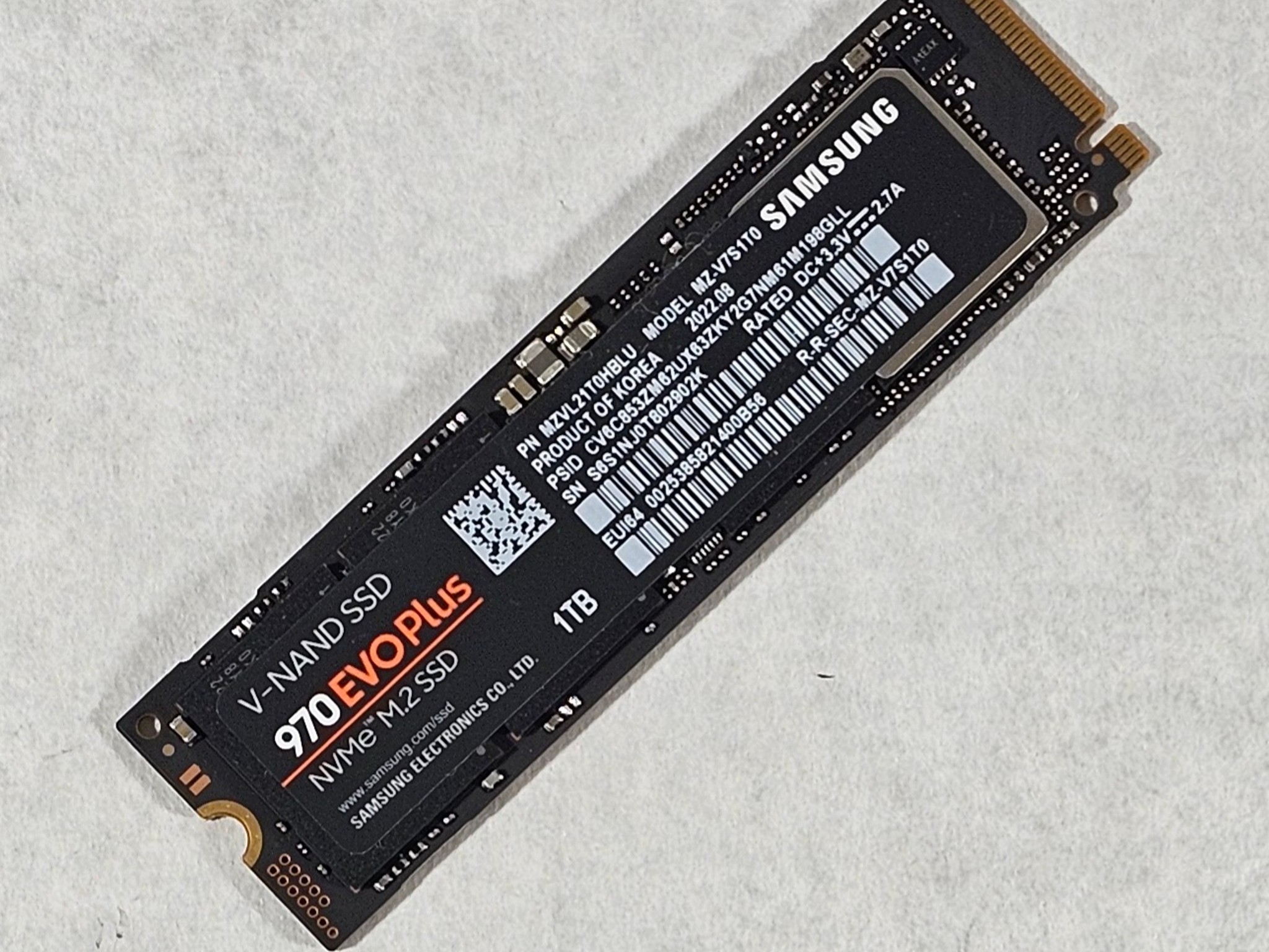 1TB NVMe M.2-370 SSD - Samsung 970 EVO Plus