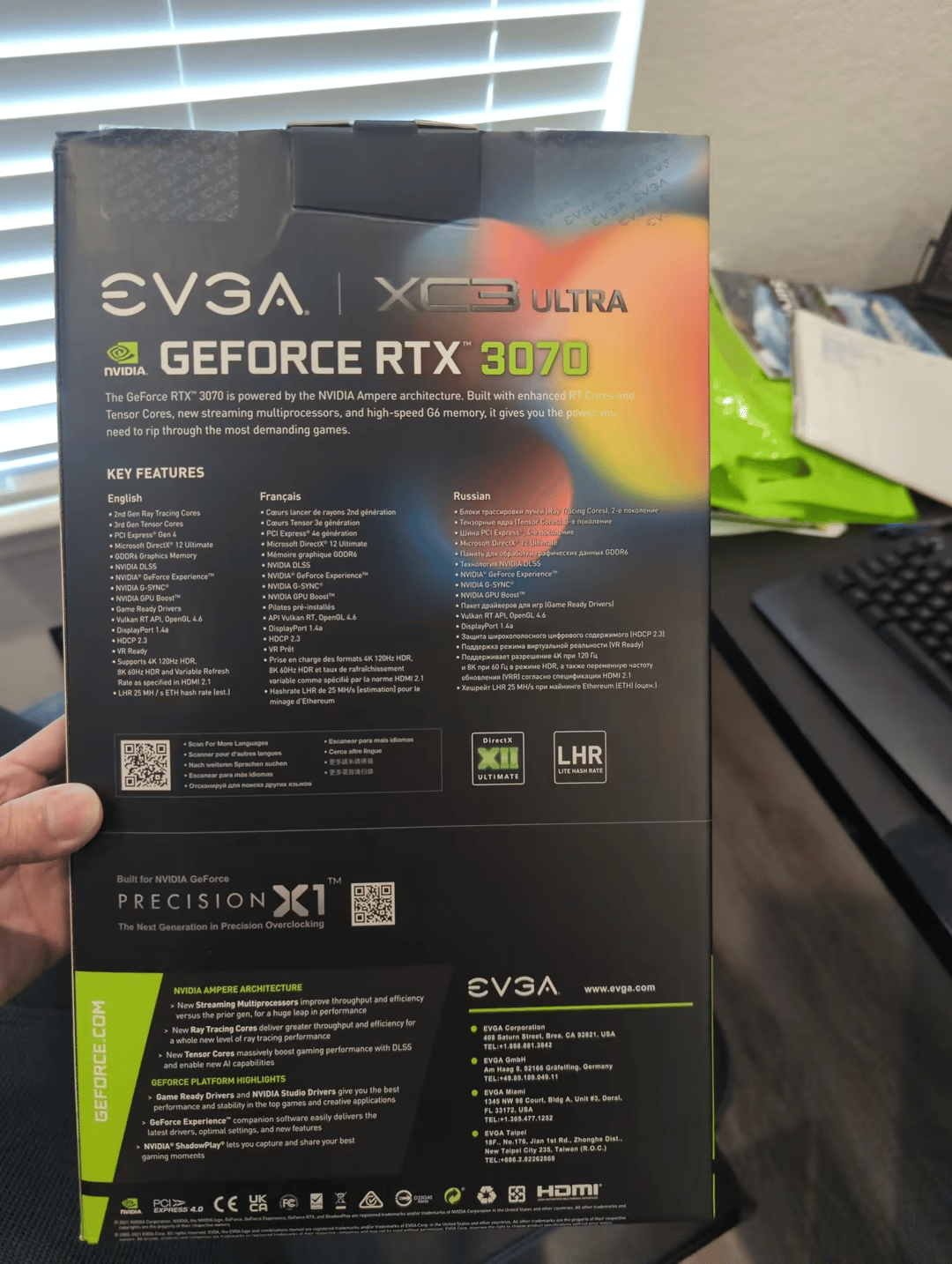 EVGA RTX 3070 XC3 ULTRA LHR for SHAM