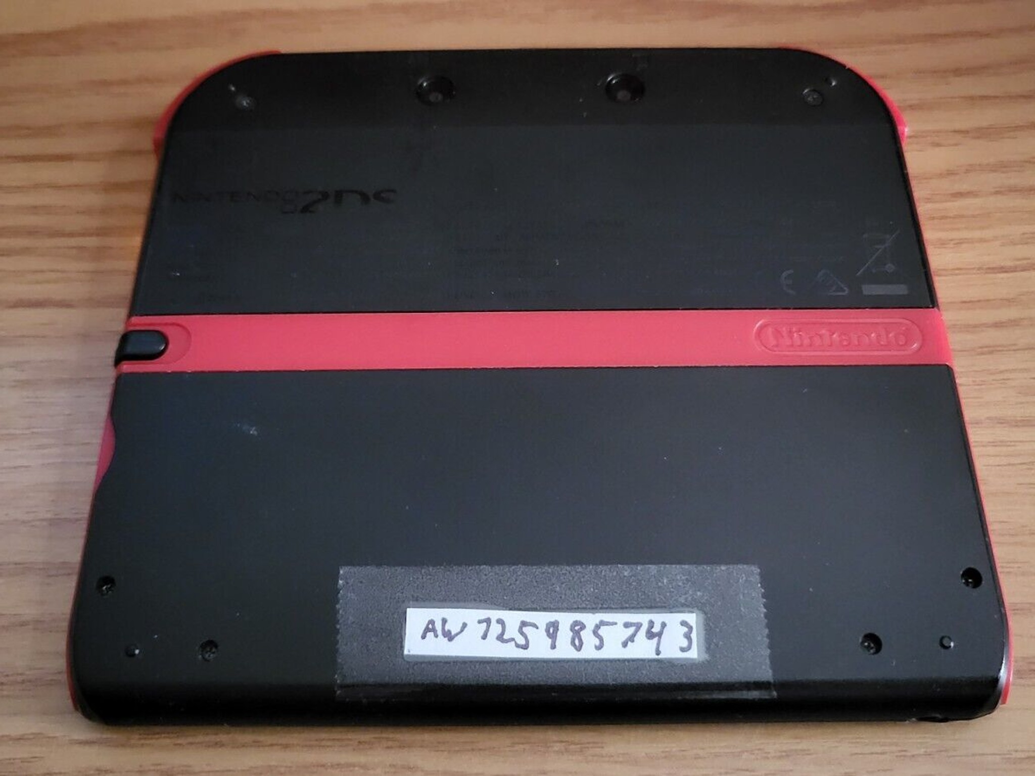 CUSTOM USER REFURBISHED Nintendo 2DS Black/Red Handheld Console