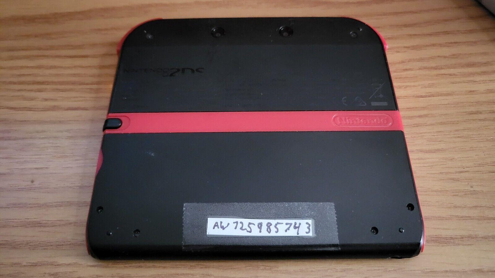 CUSTOM USER REFURBISHED Nintendo 2DS Black/Red Handheld Console