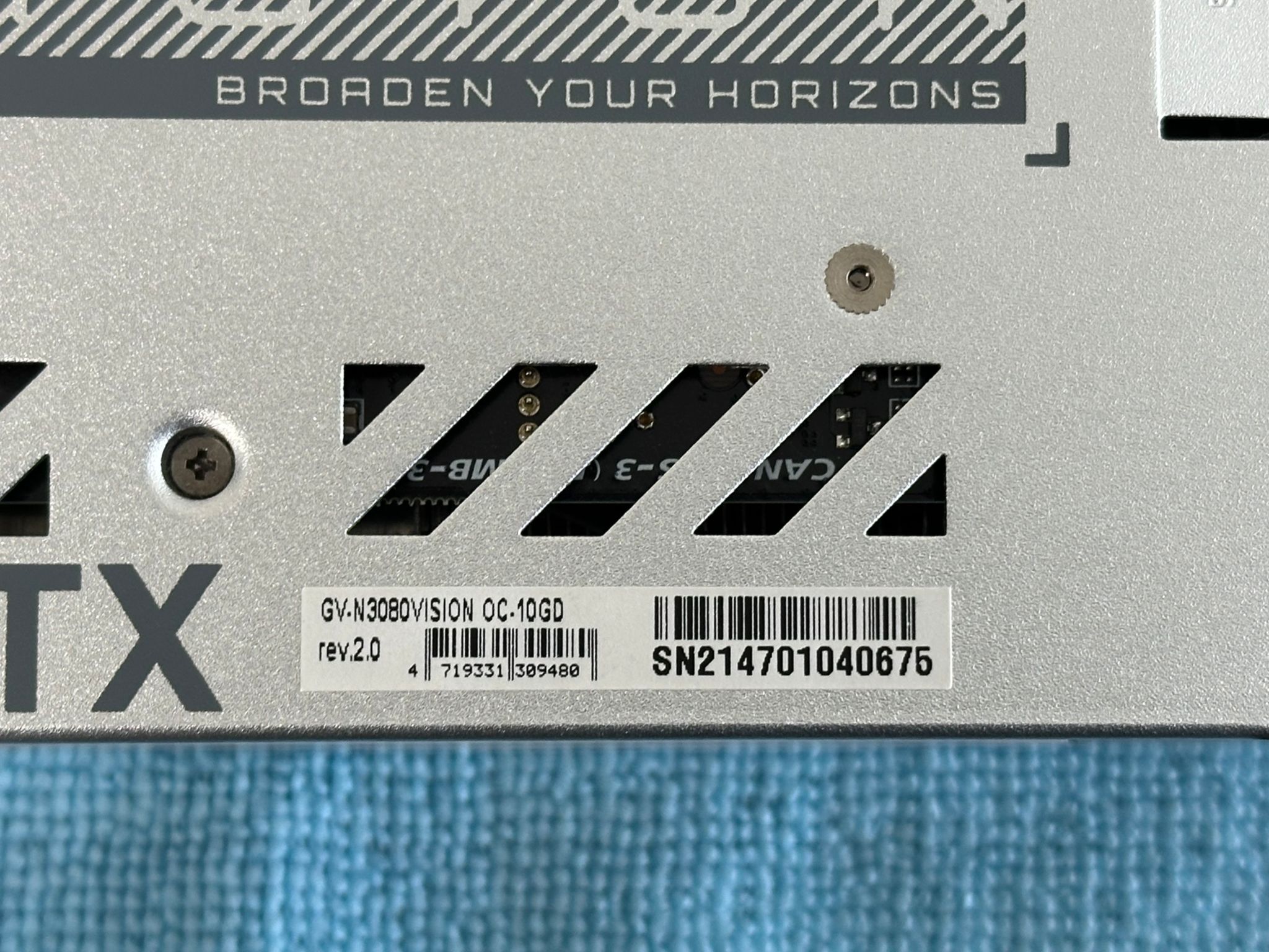 GIGABYTE GeForce RTX 3080 Vision OC 10GB Graphics Card