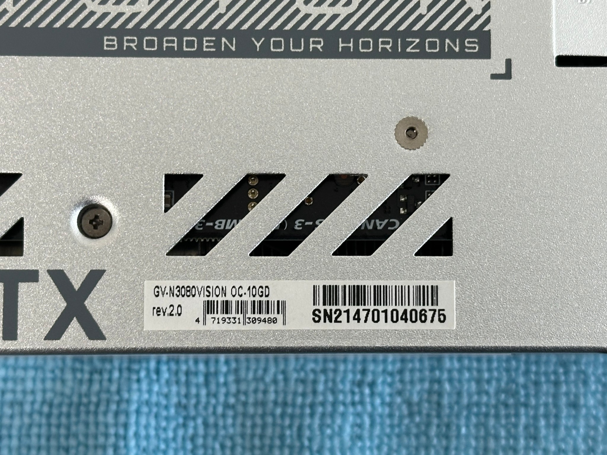 GIGABYTE GeForce RTX 3080 Vision OC 10GB Graphics Card