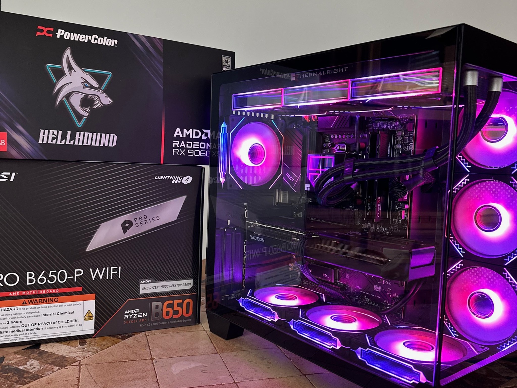 Ryzen 5 7600X / RX 9060XT 16GB, 500GB & 1TB M.2 SSD, Mid-Tower Gaming PC