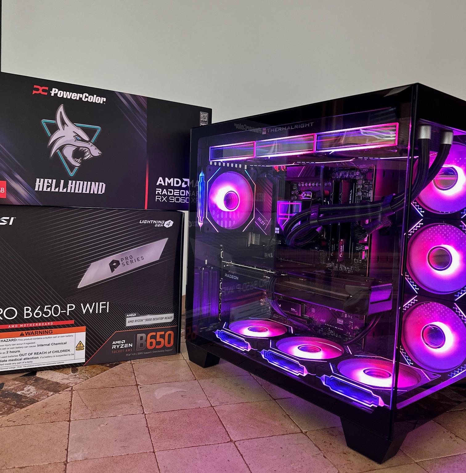 Ryzen 5 7600X / RX 9060XT 16GB, 500GB & 1TB M.2 SSD, Mid-Tower