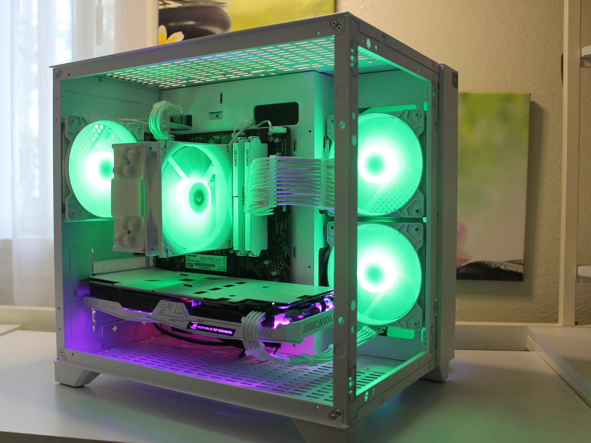 🤍💜1080p MONSTER |Gaming PC | Ryzen 7 | ROG | RGB | WI-FI🤍💜