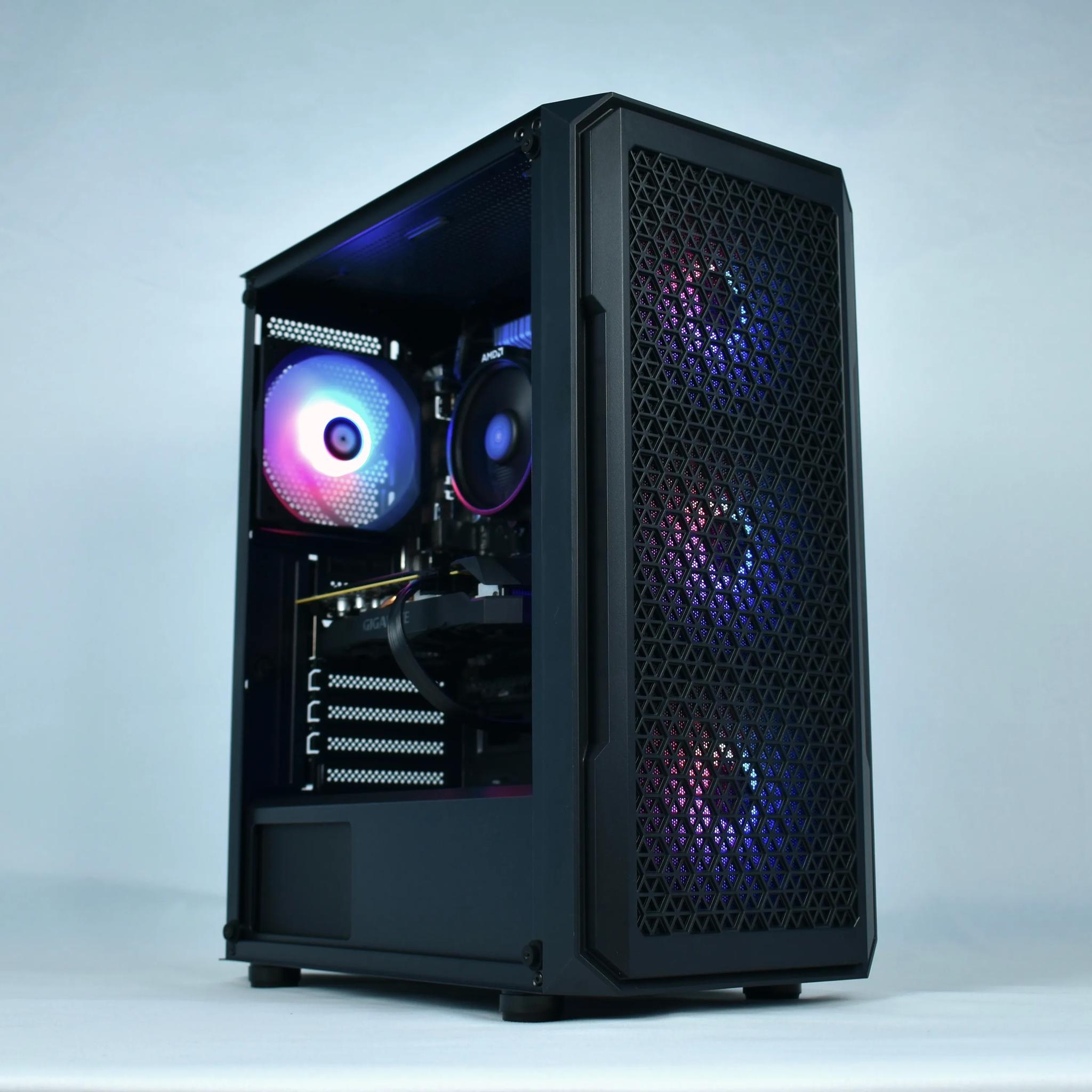 VALUE 1080p Gaming & Streaming PC | Ryzen 3600, RX 5600XT, 1TB SSD, 16GB DDR4, WiFi | Black