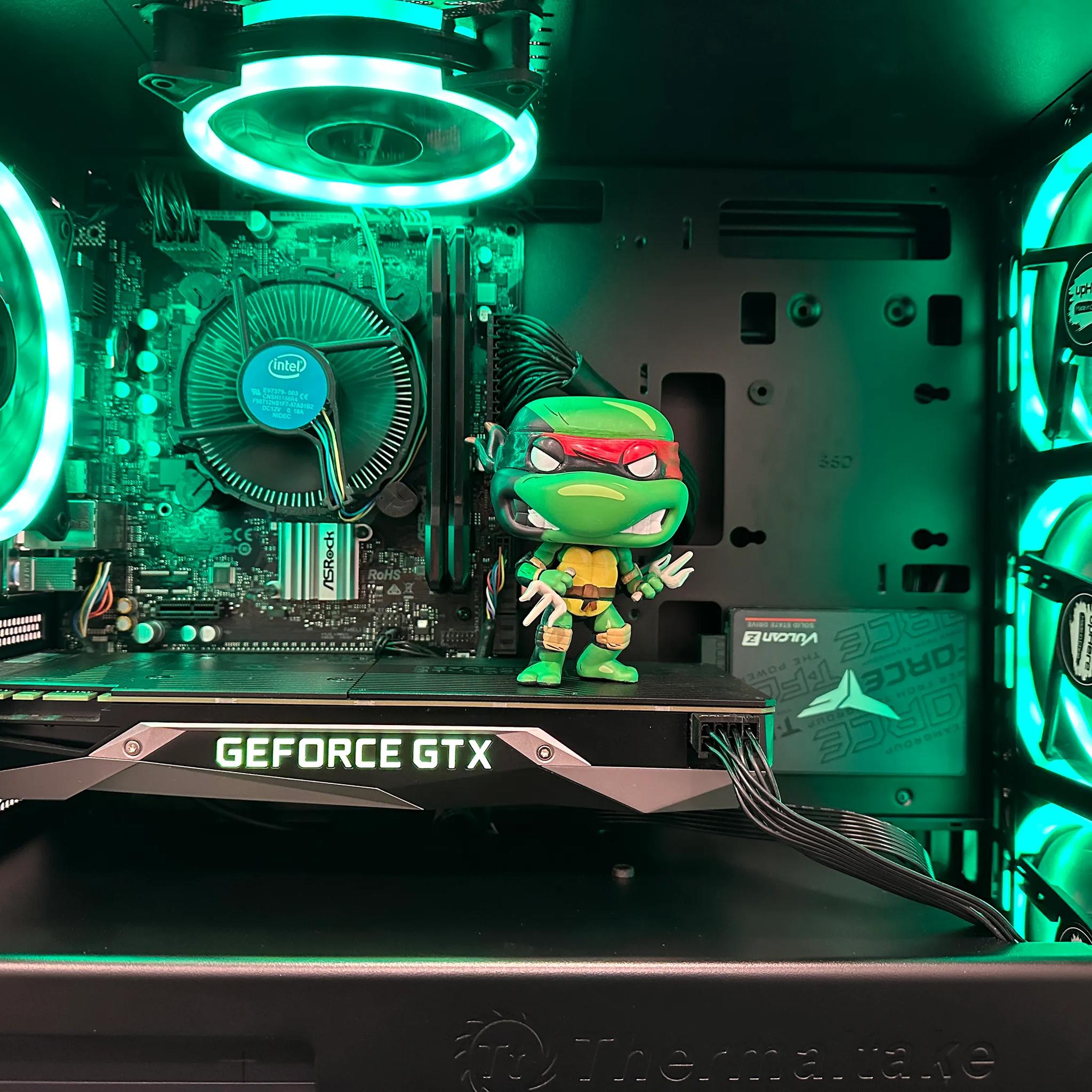 🐢🍕Raphael🍕🐢 ||Gaming and Streaming PC-Nvidia GTX 980 4GB-Intel i3 10100F-16GB DDR4 RAM-512GB SSD