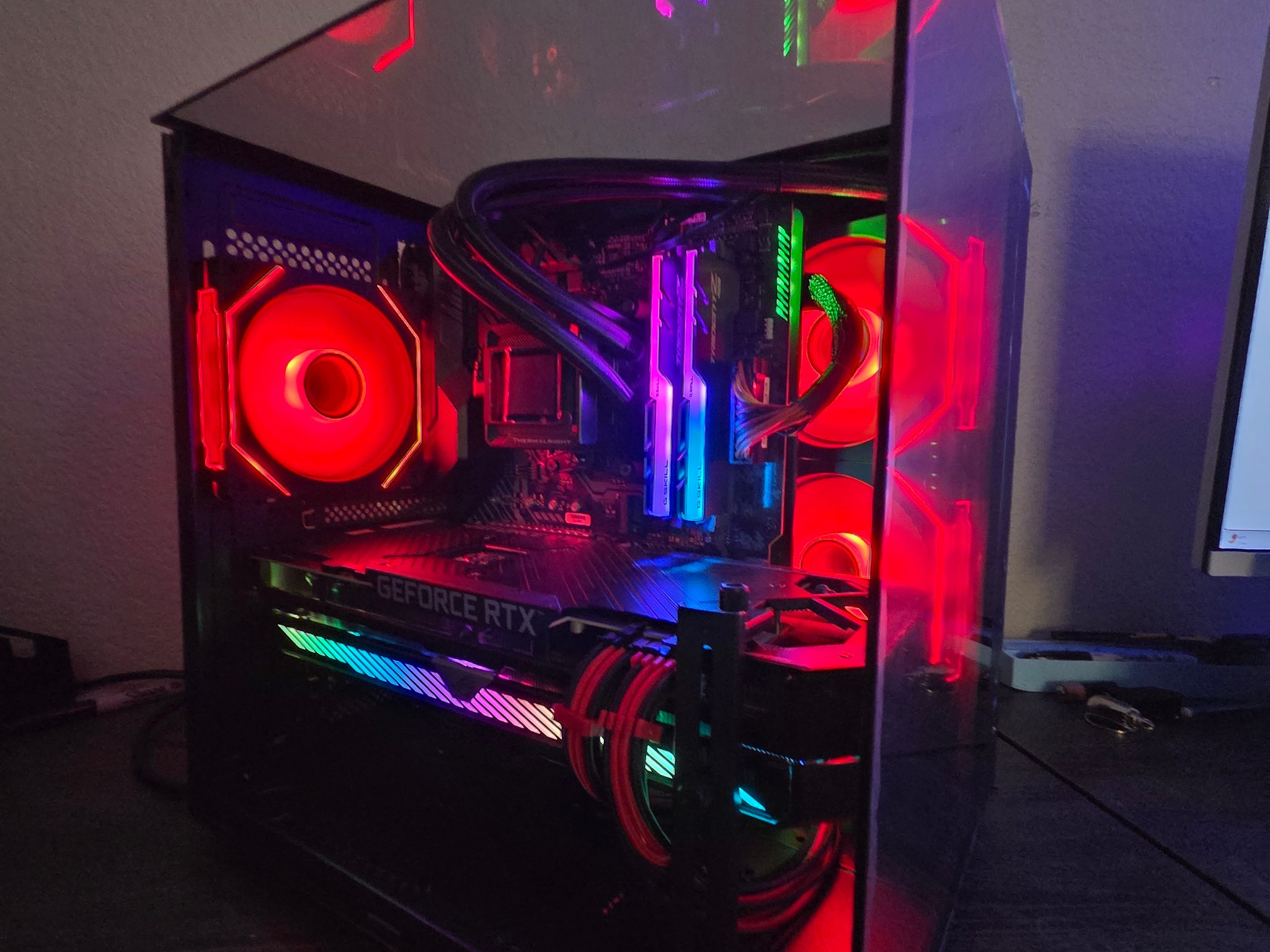 RGB gaming PC 3060TI ROG RYZEN 7 (Shadow)!