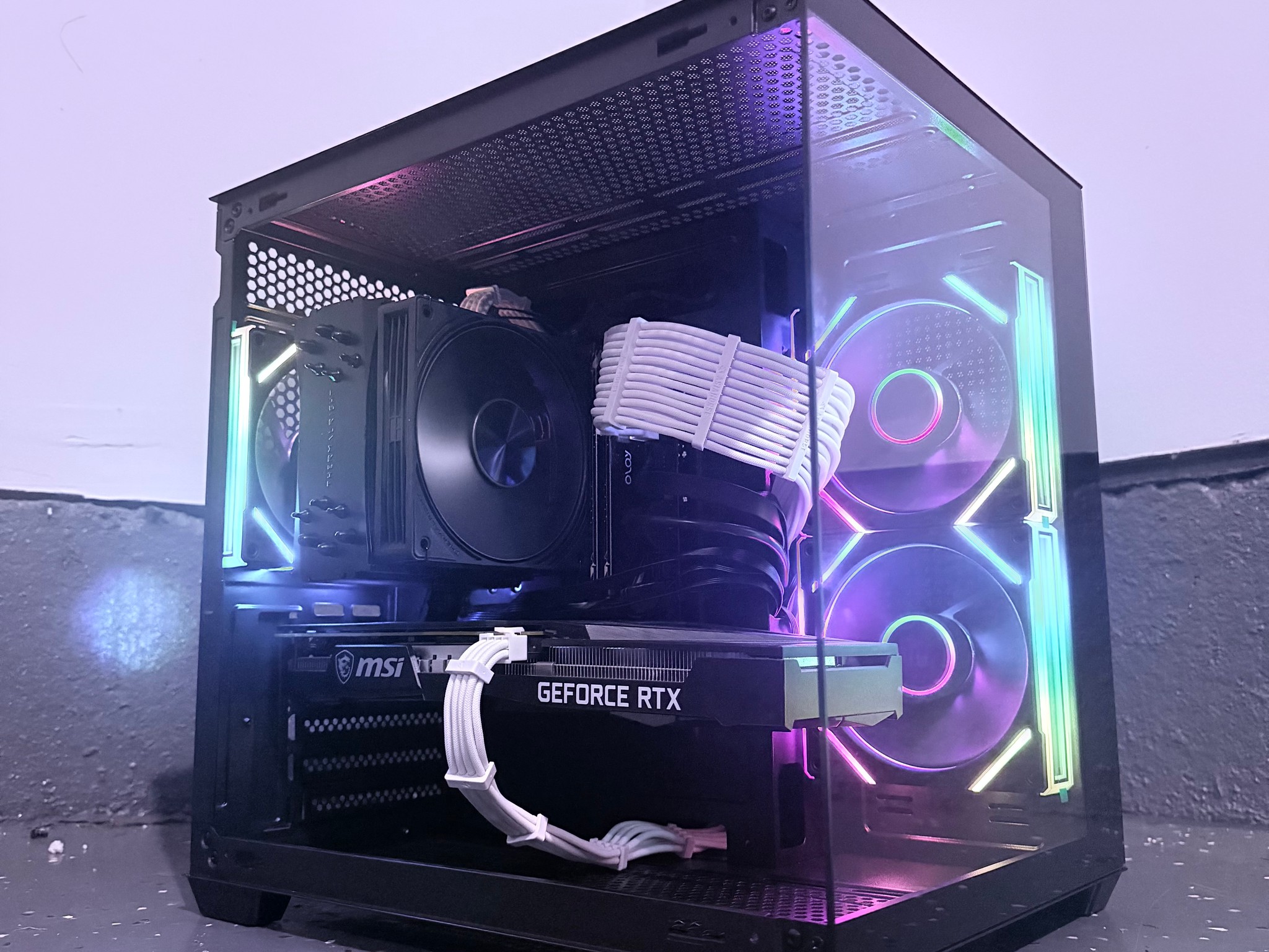 🌈"Neon Shadow"⚫️| 1440p Gaming | i9 10850K | RTX 3060 Ti | 16GB Ram | 1TB+1GB Dram SSD | Free Ship