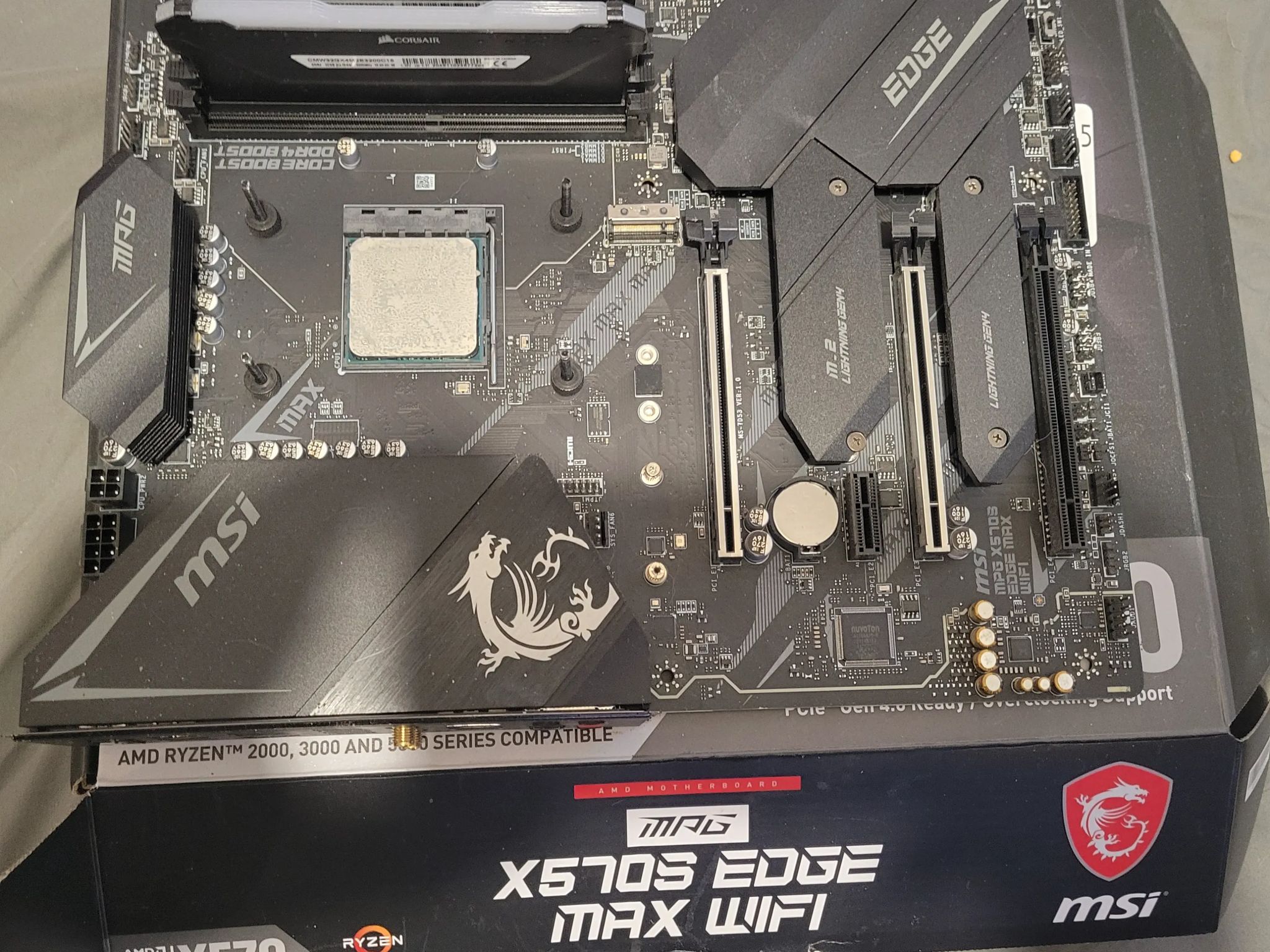 Msi x570 edge max ryzen 9 3950x plus 32gb mem