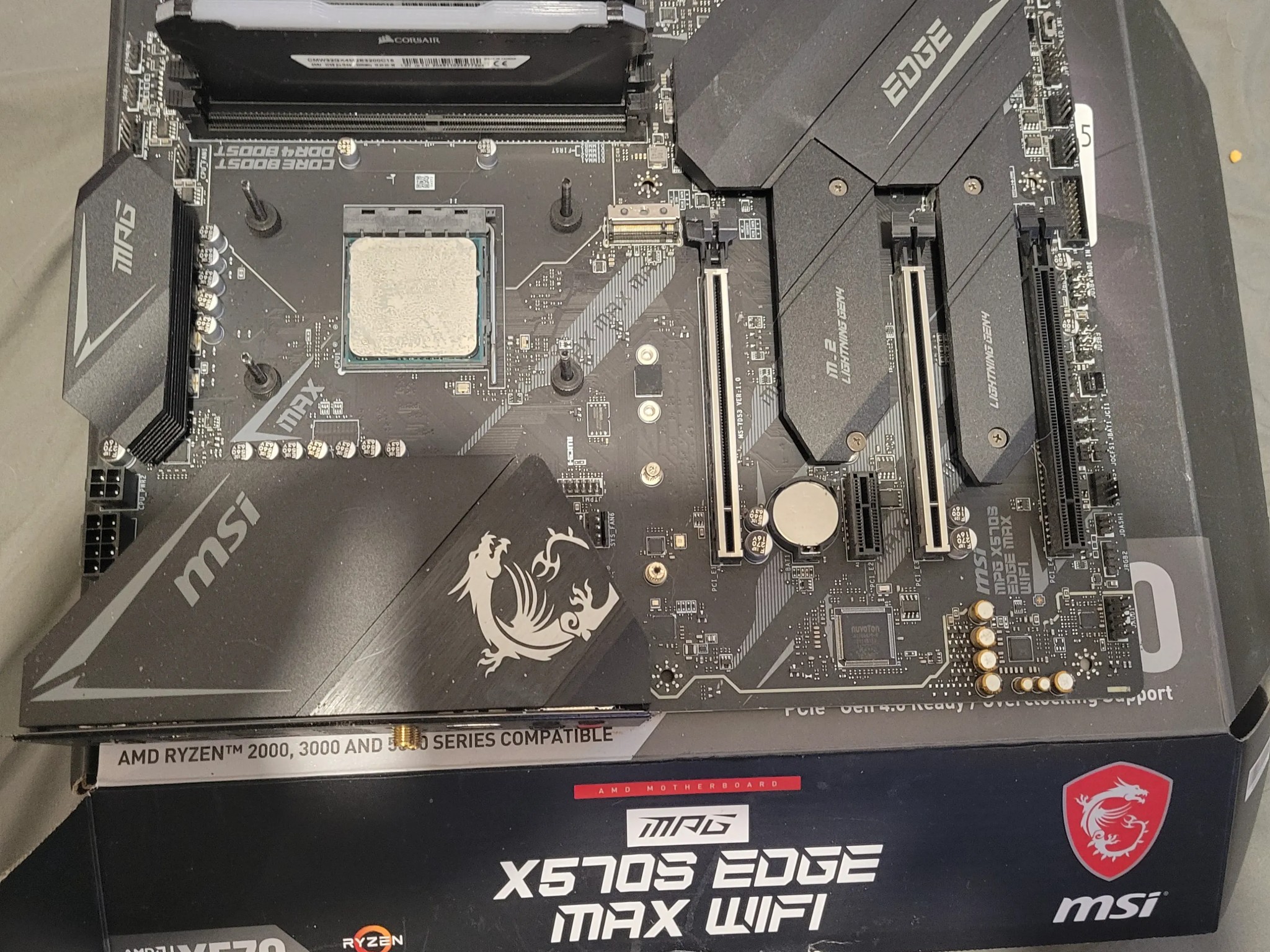 Msi x570 edge max ryzen 9 3950x plus 32gb mem