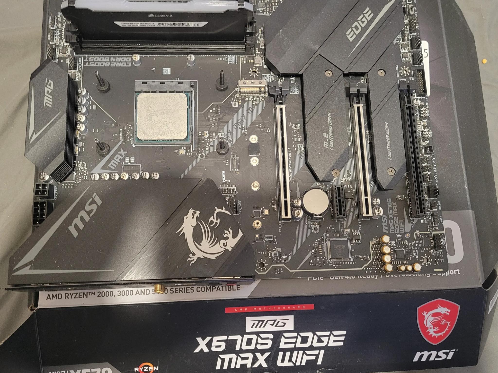 Msi x570 edge max ryzen 9 3950x plus 32gb mem