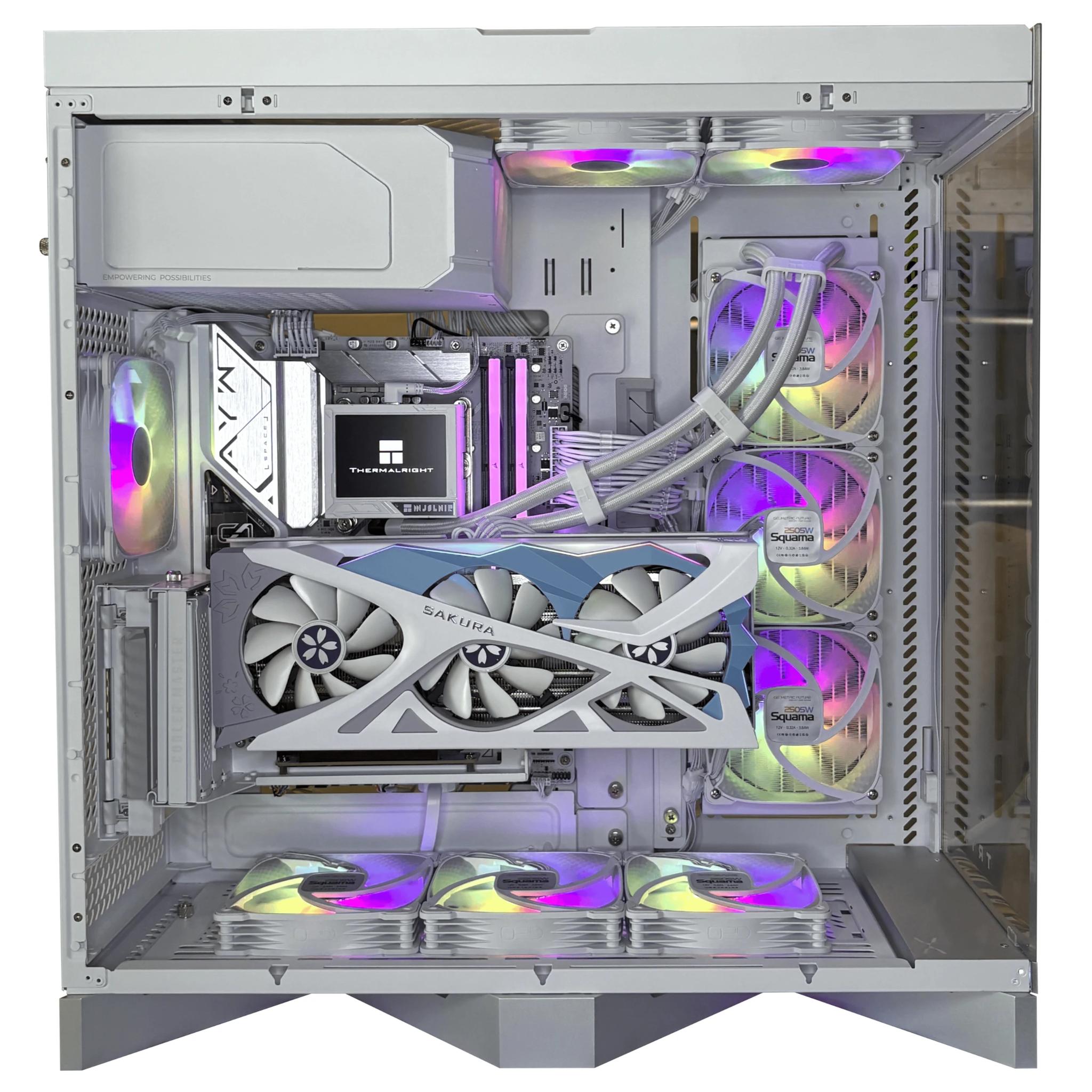 New High-End Custom PC|Sakura 9060XT 16GB|i5-14600K|32GB DDR5-6000|990Pro 2TB M.2|Z790|1000W