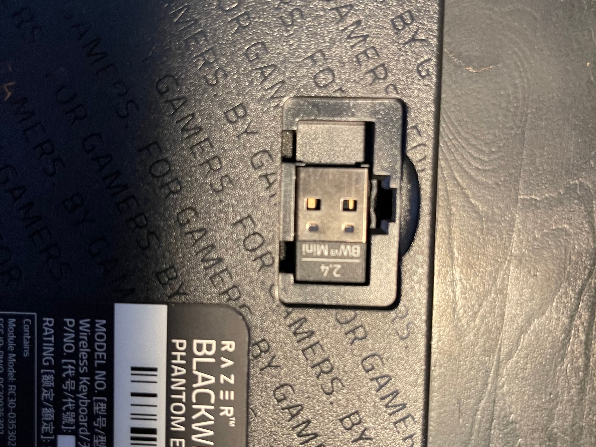 Razer Blackwidow v3 Mini Hyperspeed Phantom Edition - Yellow Switch