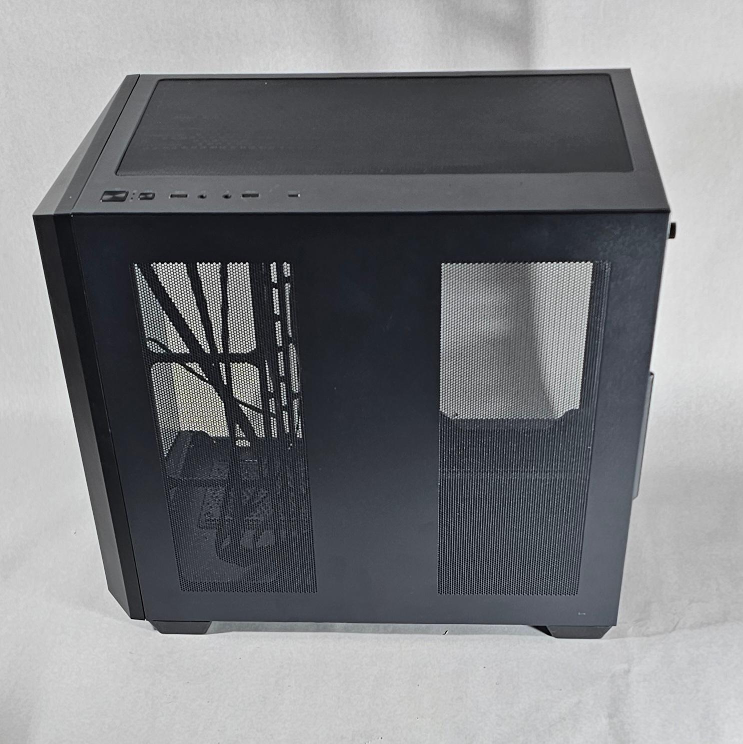 Black Corsair PC Case with Tempered Glass