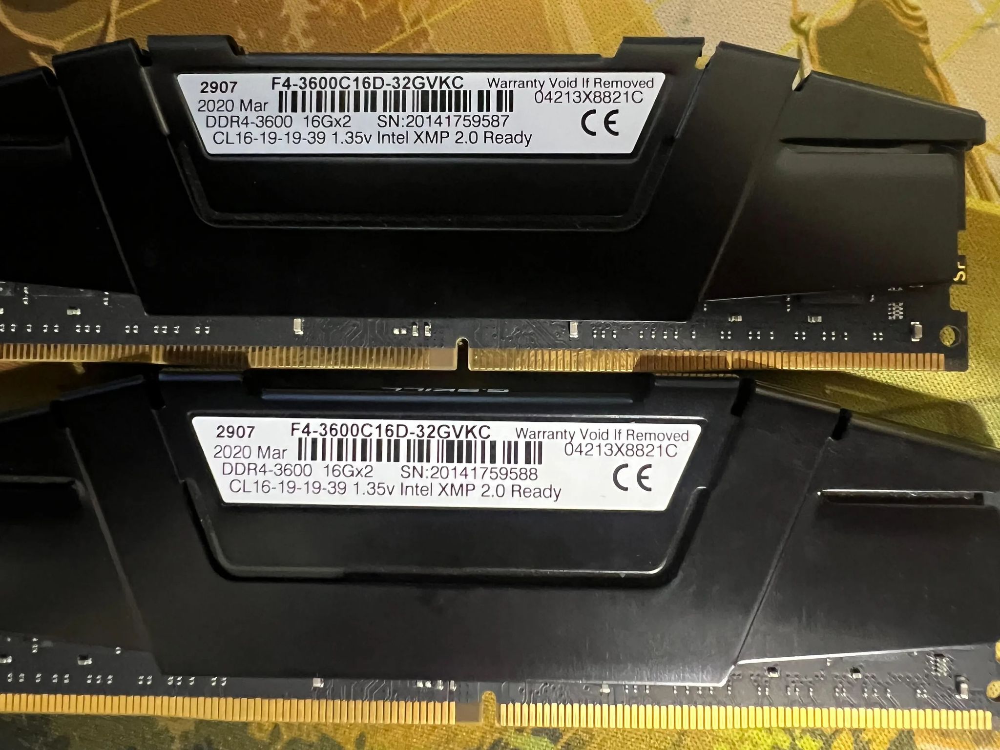 32 Gb DDR4-3600 G Skill [16x2]