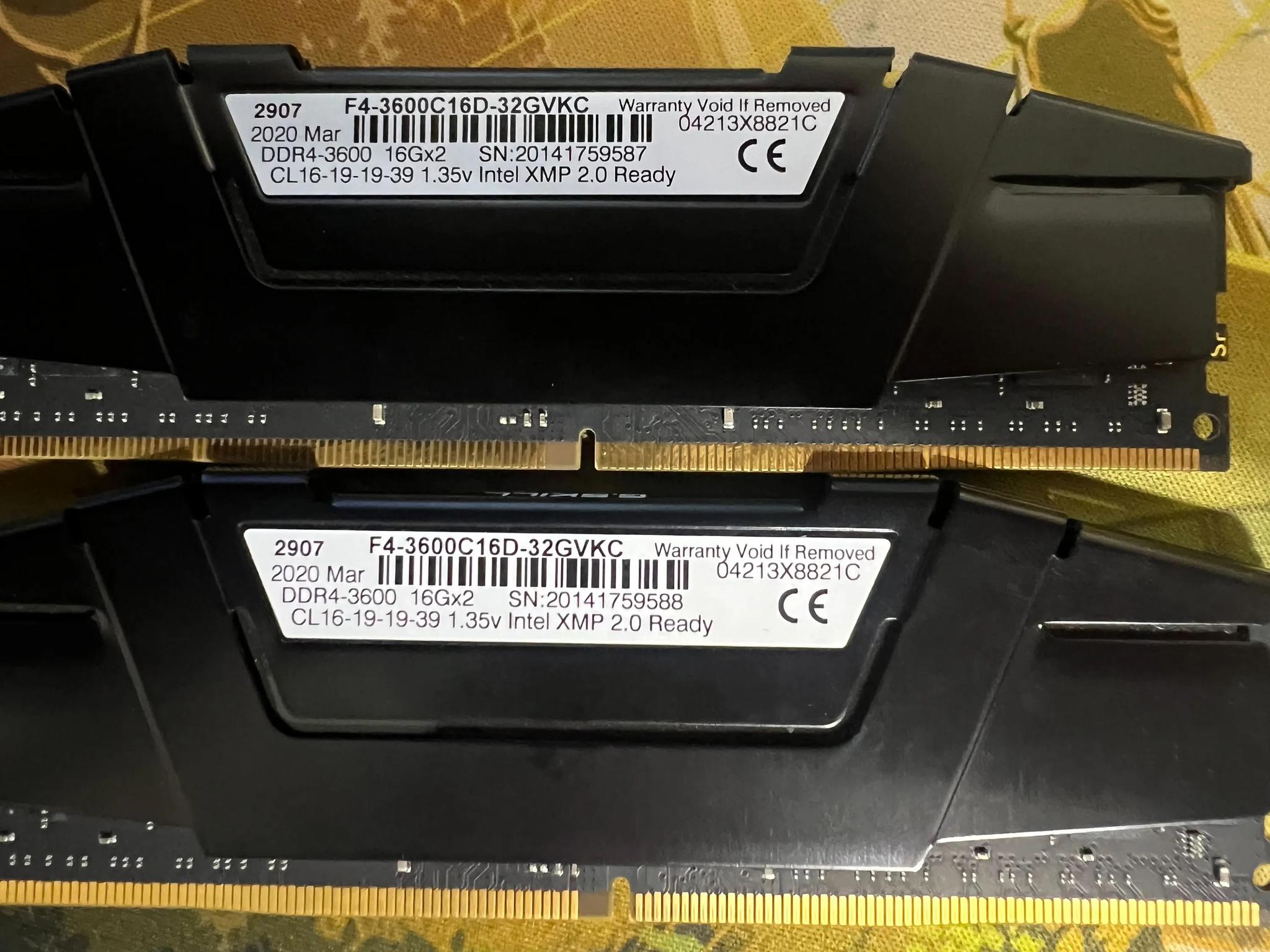 32 Gb DDR4-3600 G Skill [16x2]