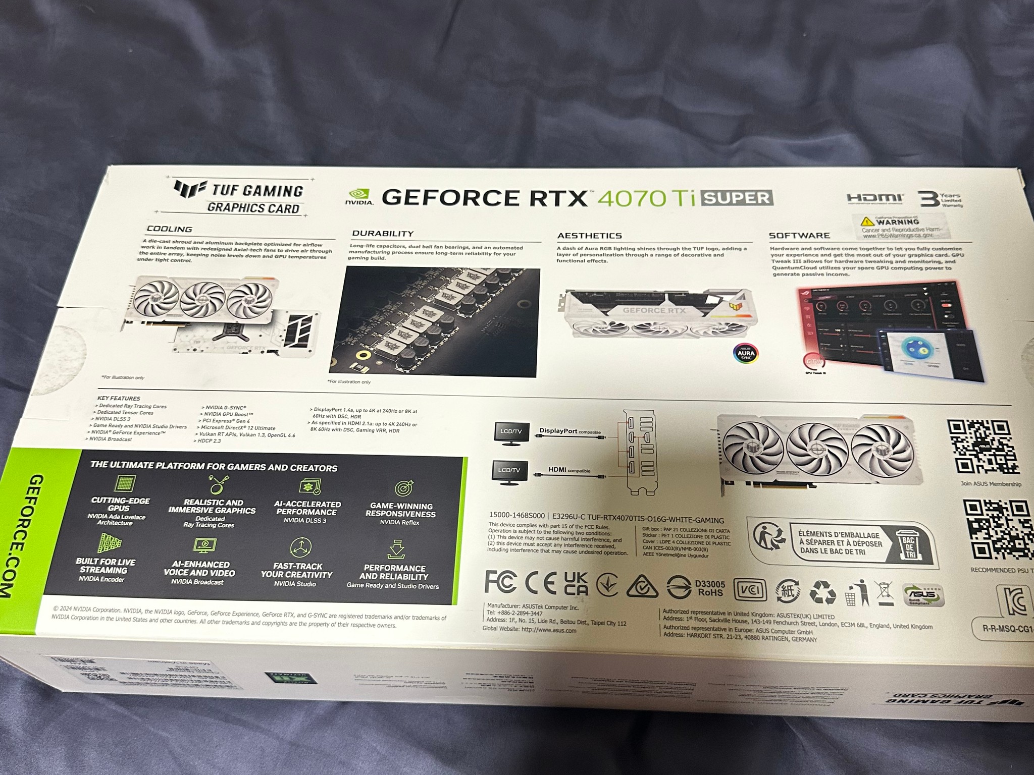 Asus TUF GAMING OC GeForce RTX 4070 Ti SUPER