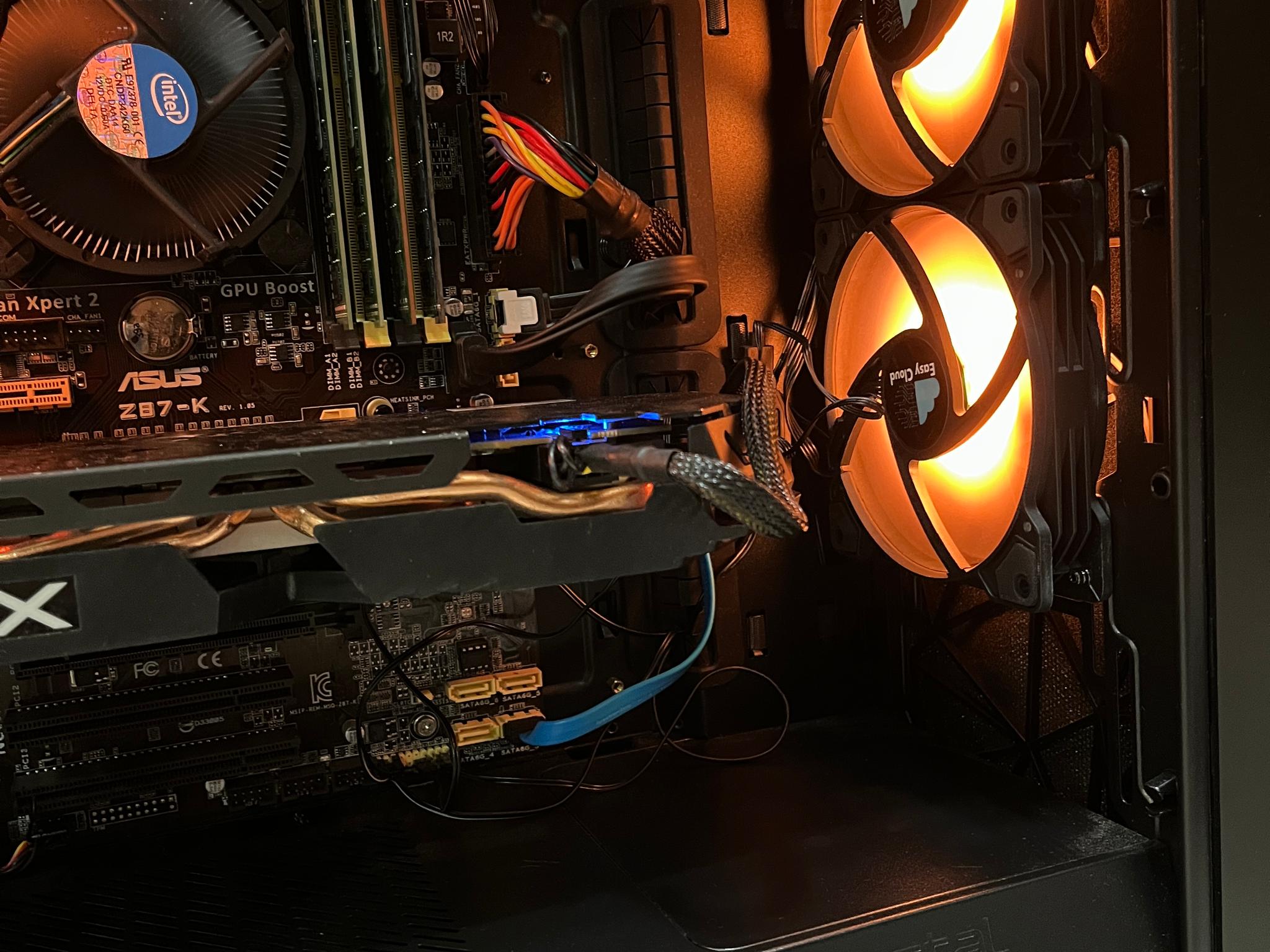 🟢🔥 Budget Gaming PC – RGB Case w/ Remote - Intel i5-4440, AMD RX 580, 1 TB Storage & 12 GB RAM 🖥️🔵