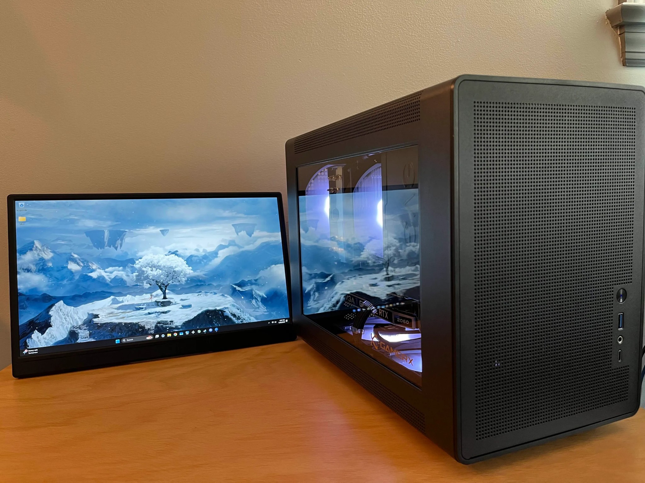 | RTX 2060 | Ryzen 7 3700X | 32GB DDR4 | 1TB Gen 4 NVMe | Windows 11 Pro | Portable Mini mATX PC