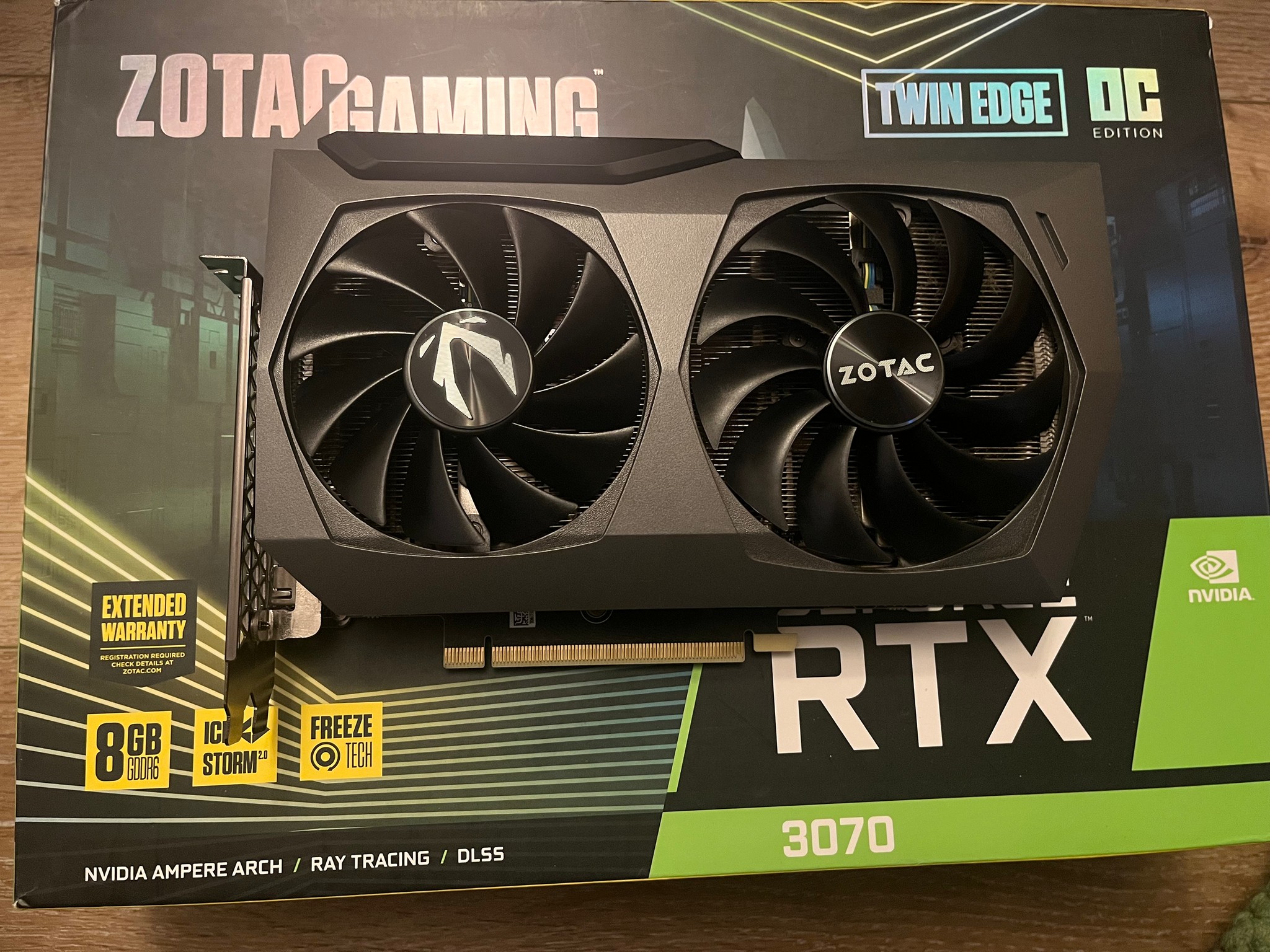 RTX 3070 Zantac gaming twin edge OC
