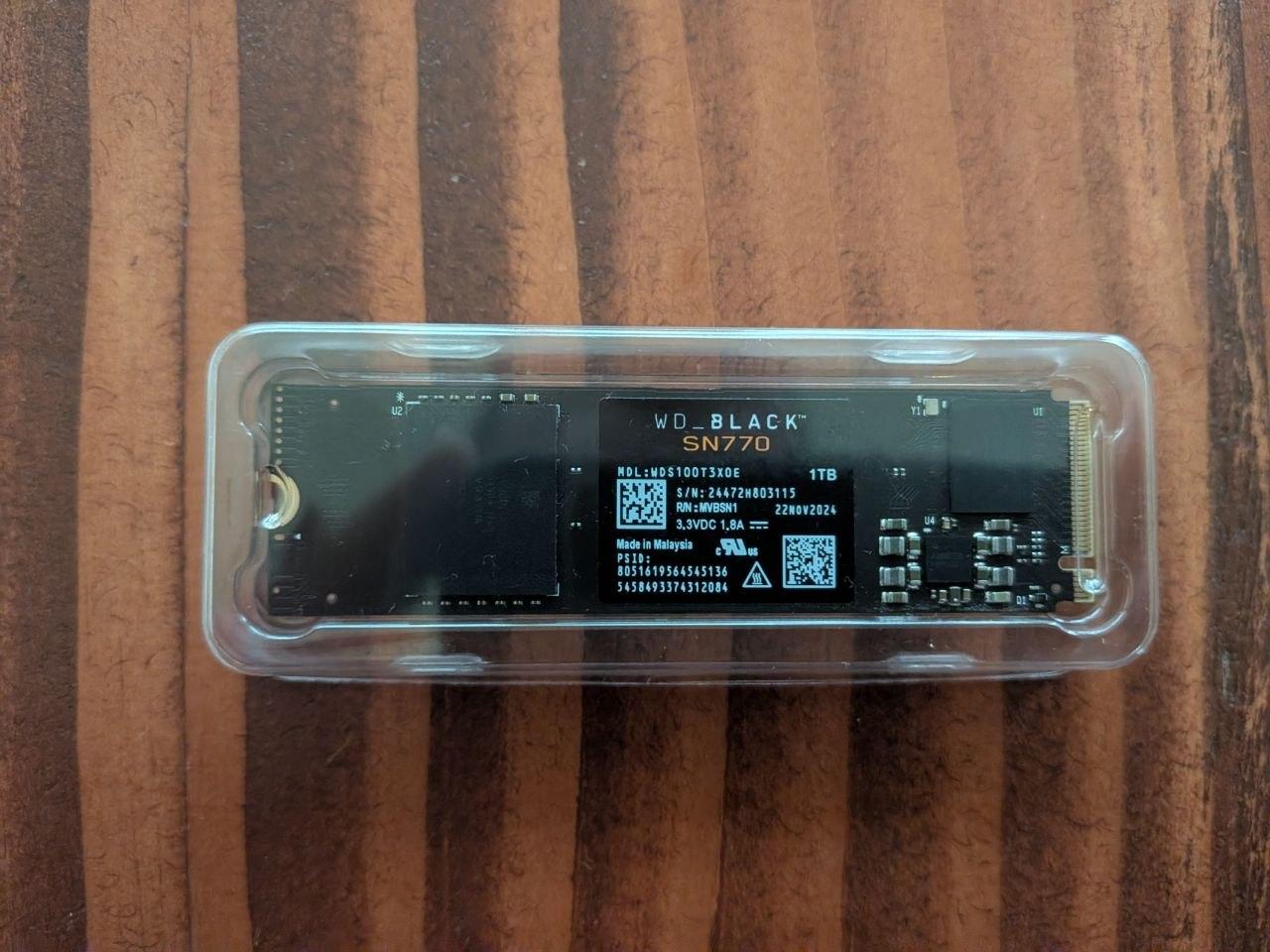 Western Digital WD_BLACK SN770 M.2 2280 1TB PCIe Gen4
