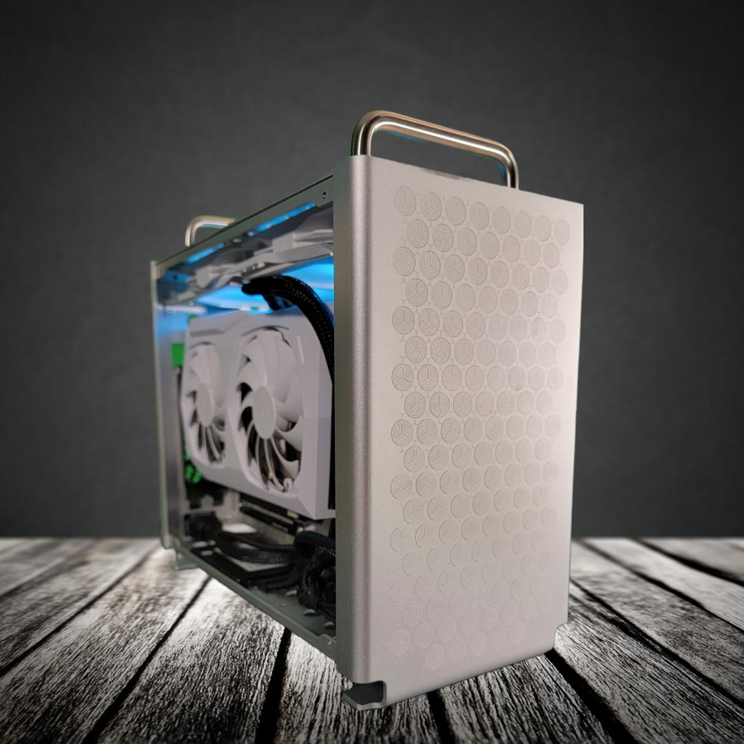Frosty: Midrange ITX Gaming PC (Ryzen 5 3600, RTX 3060 12gb, 16gb DDR4, 512gb nvme+1tb ssd)