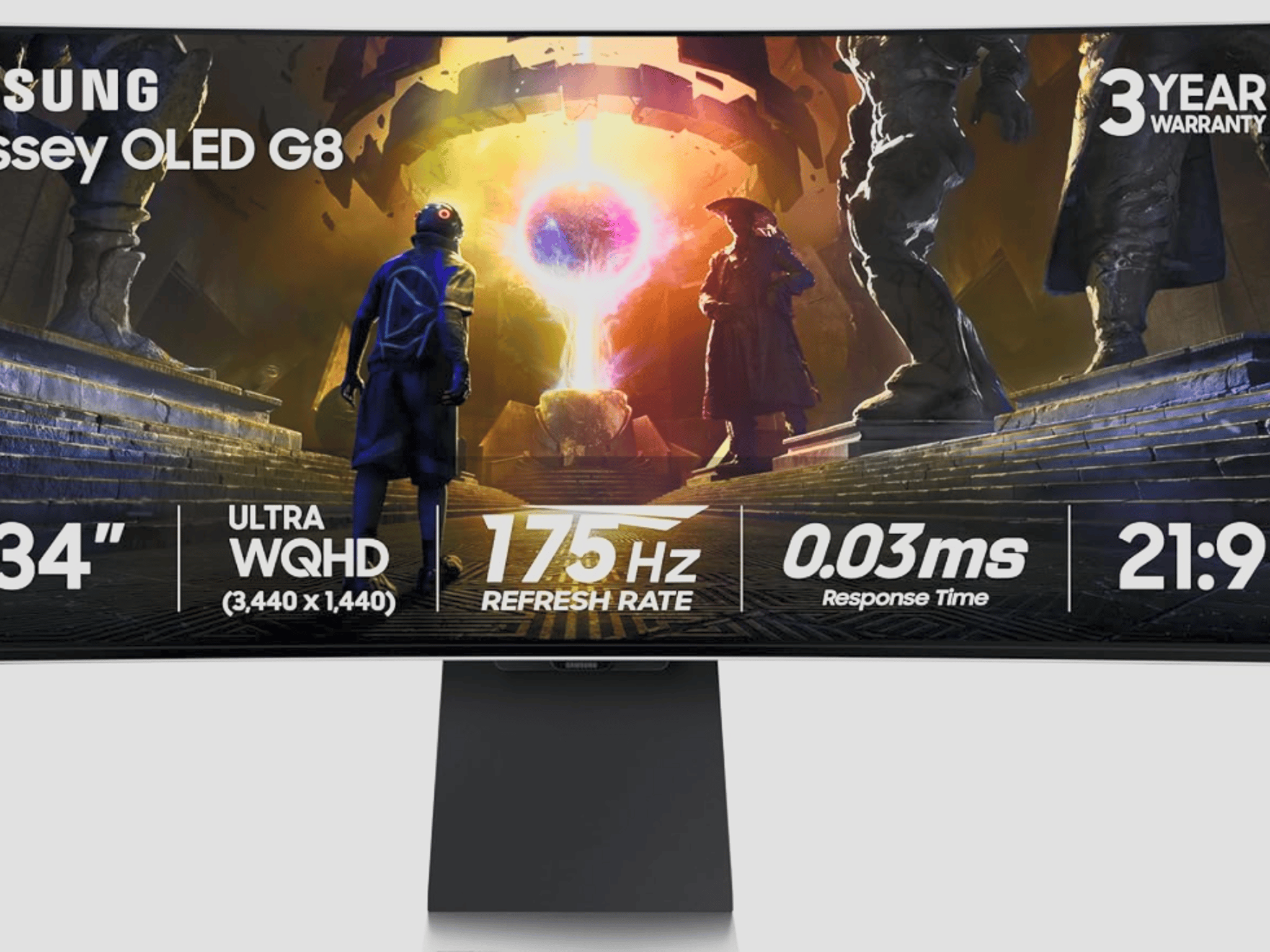 34 Inch Samsung Odyssey OLED G8 Gaming Monitor G85SD