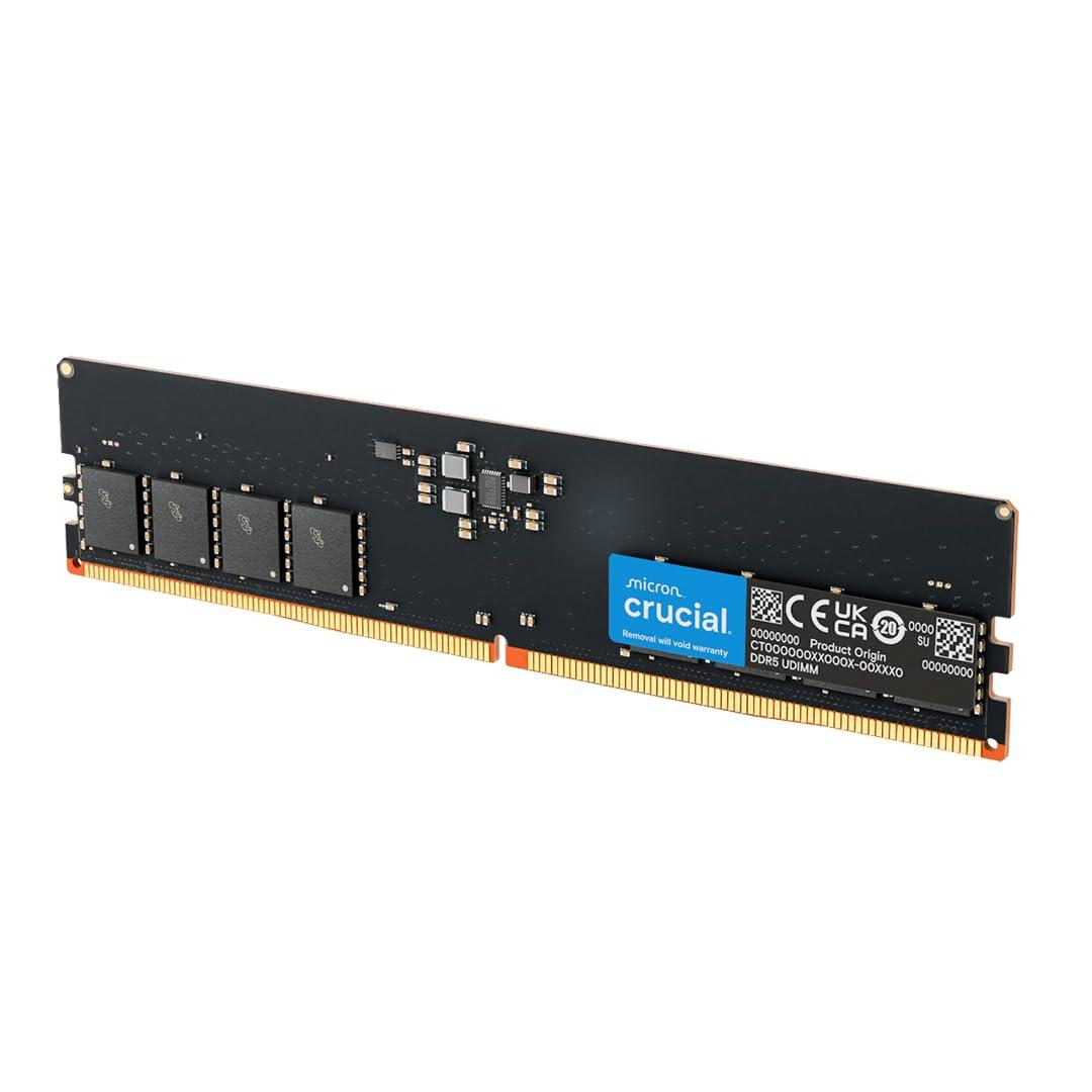 Crucial 32GB (4×8GB) DDR5-4800 + T-FORCE 16GB (2×8GB) DDR4-3000 RAM
