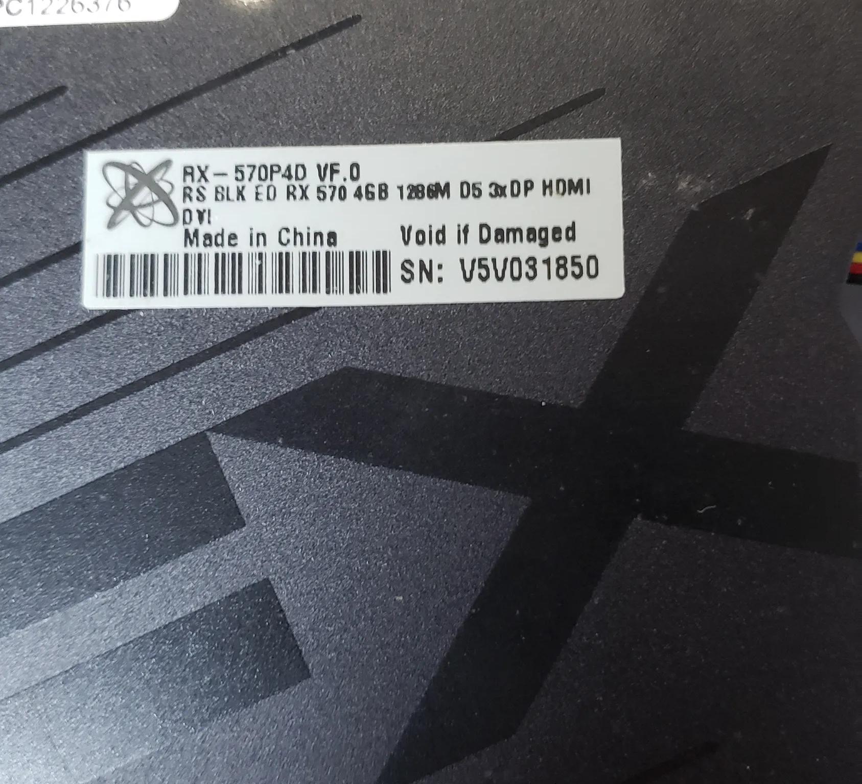 XFX RX 570 4gb graphics card