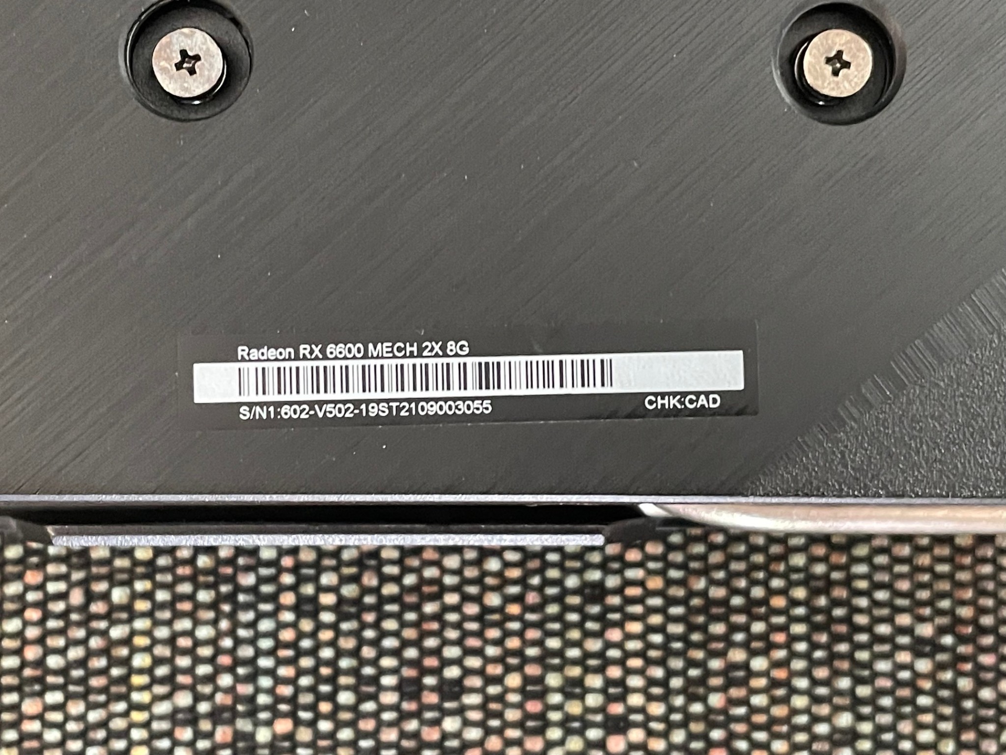 MSI AMD Radeon RX 6600 MECH 2X 8GB GDDR6 Graphics Card, Used.