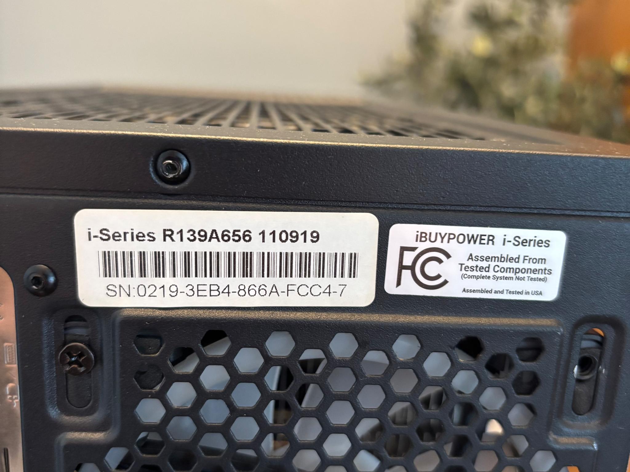 iBUYPOWER gaming PC good condition