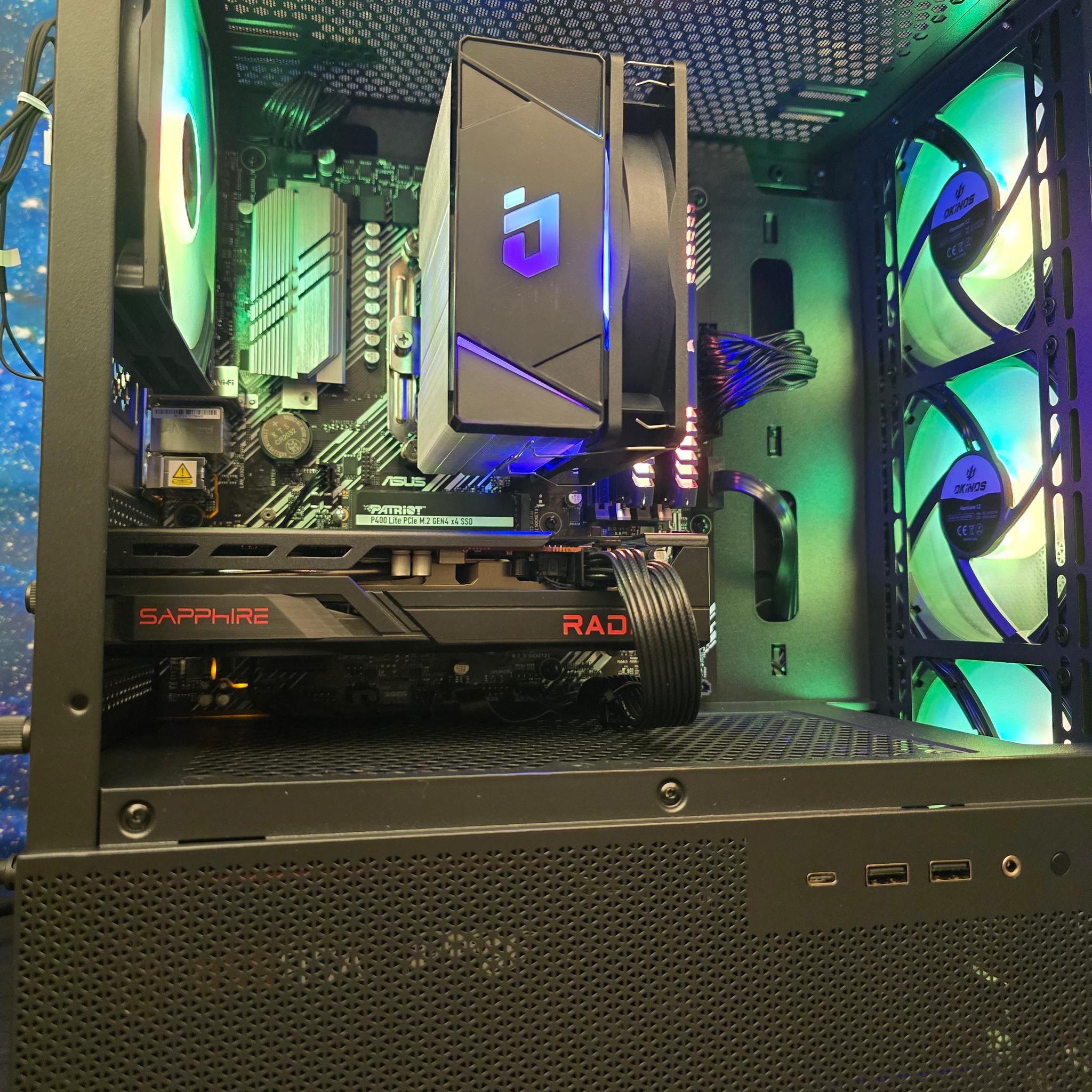 MID LEVEL 1080P PC | RX 6600 8GB | Ryzen 5 5500 | B550M | 16GB DDR4
