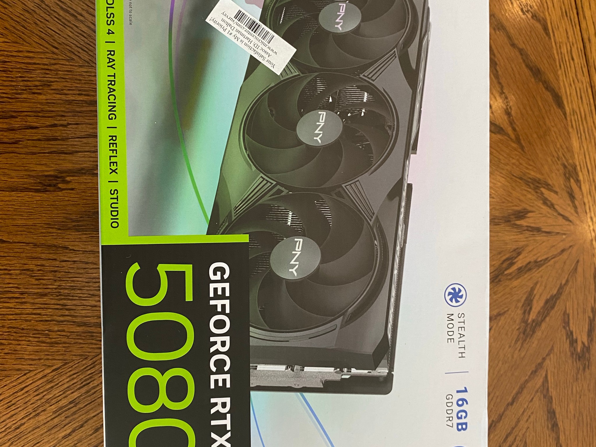 PNY GeForce RTX 5080 Overclocked Triple Fan