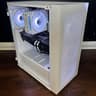 White Gaming PC (RTX 3070 TI 8GB + AMD Ryzen 5 5500 + SSD)
