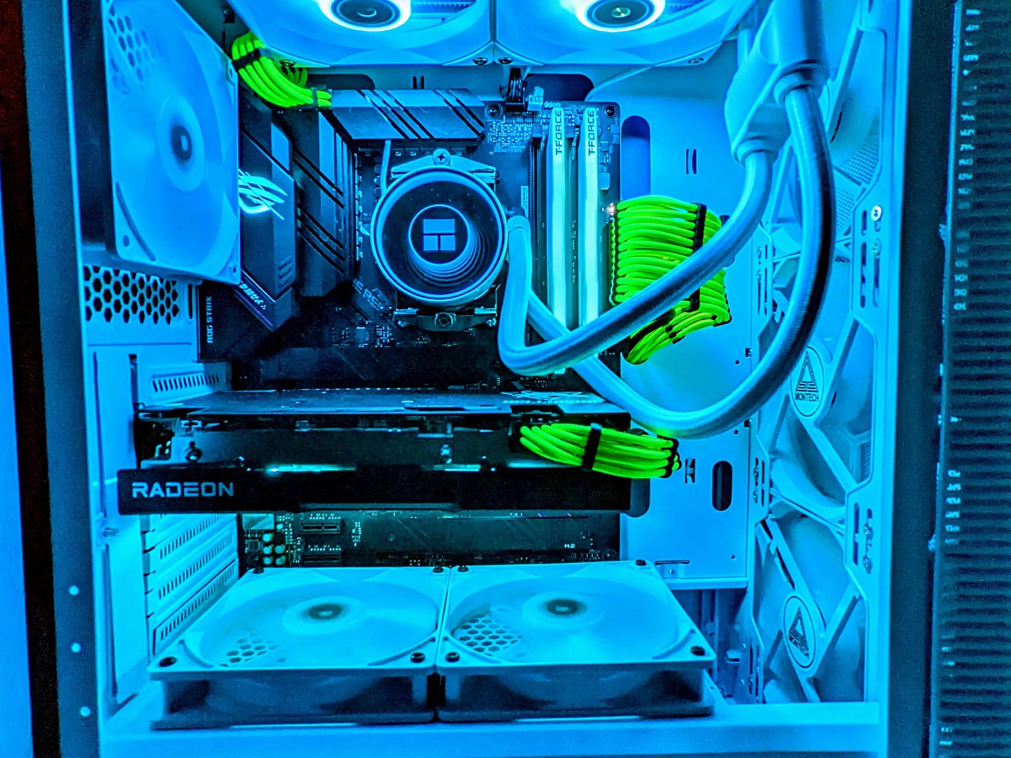 ⚪️Liquid-Cooled 💦⚪️Gaming PC |RX 6650XT| Ryzen 5 5600G| 16GB DDR4 RAM(TFORCE)| Windows 11 Pro