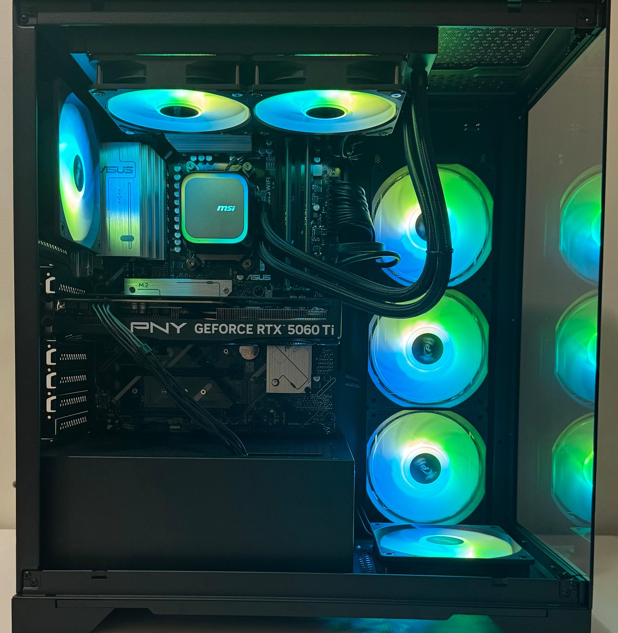 AMD X3D Ryzen 5 7500X3D 32GB DDR5 RAM GeForce RTX 5060 Ti 1TB Gen5 NVMe SSD Corsair 850W Gaming PC